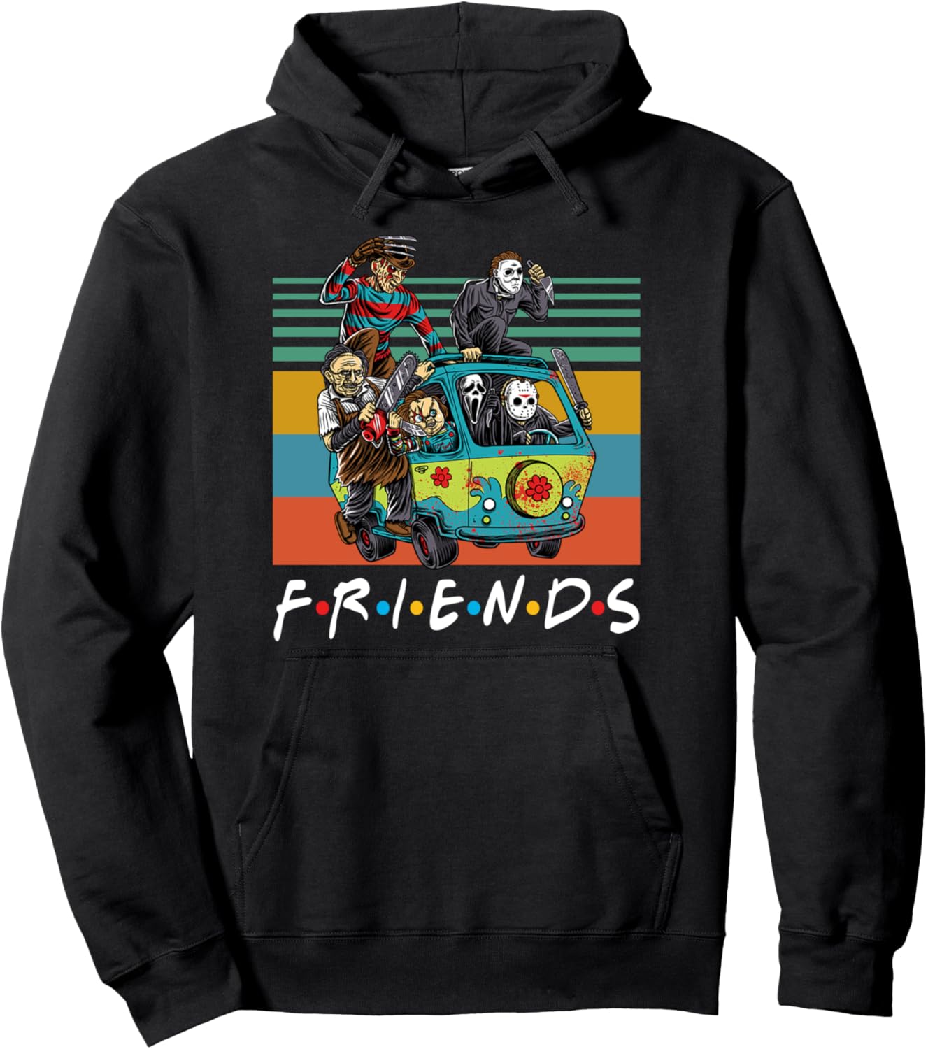 Horror Movie Characters Hoodie - Scare in Style!