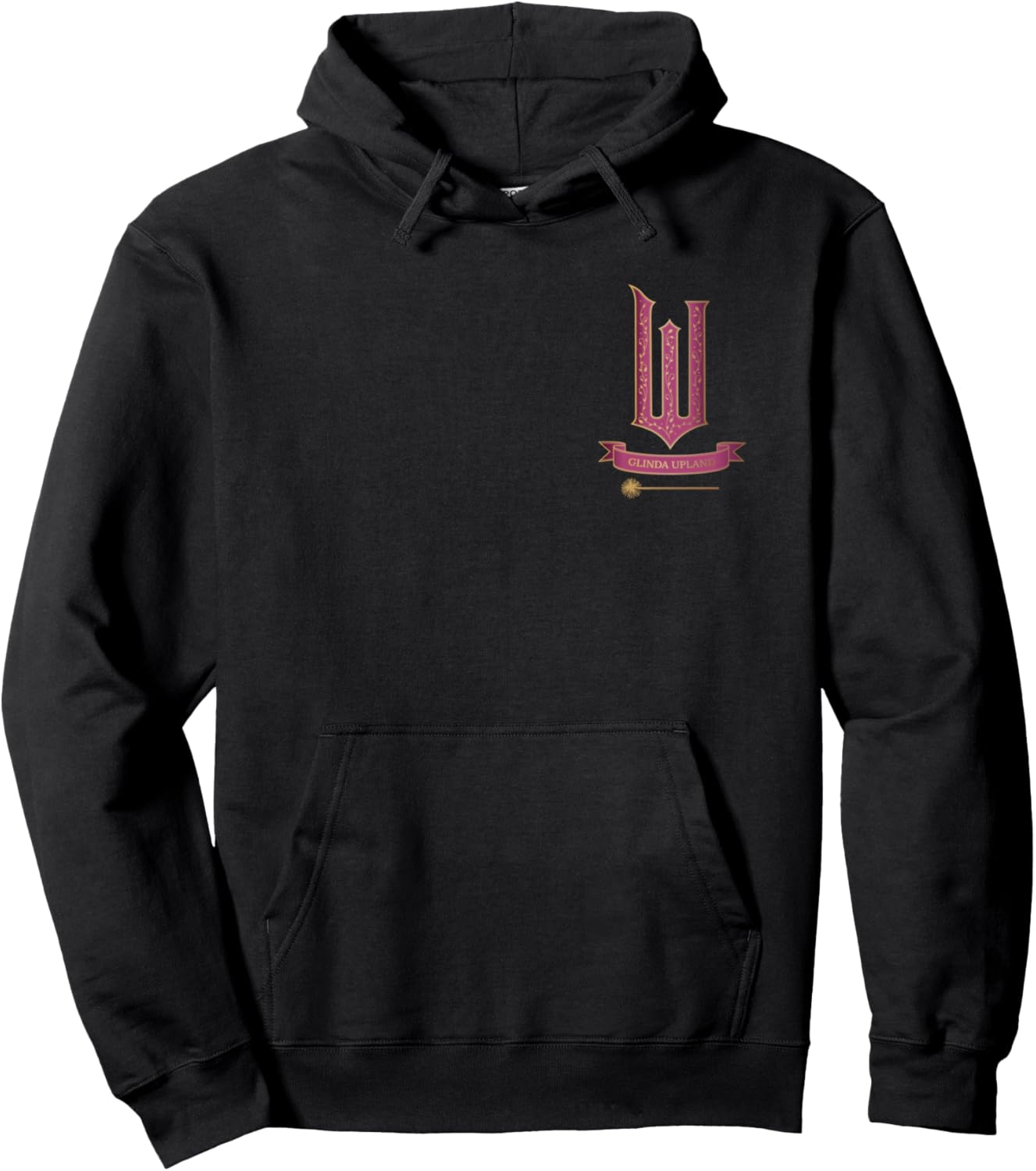 Glinda Pink and Gold Wand Hoodie