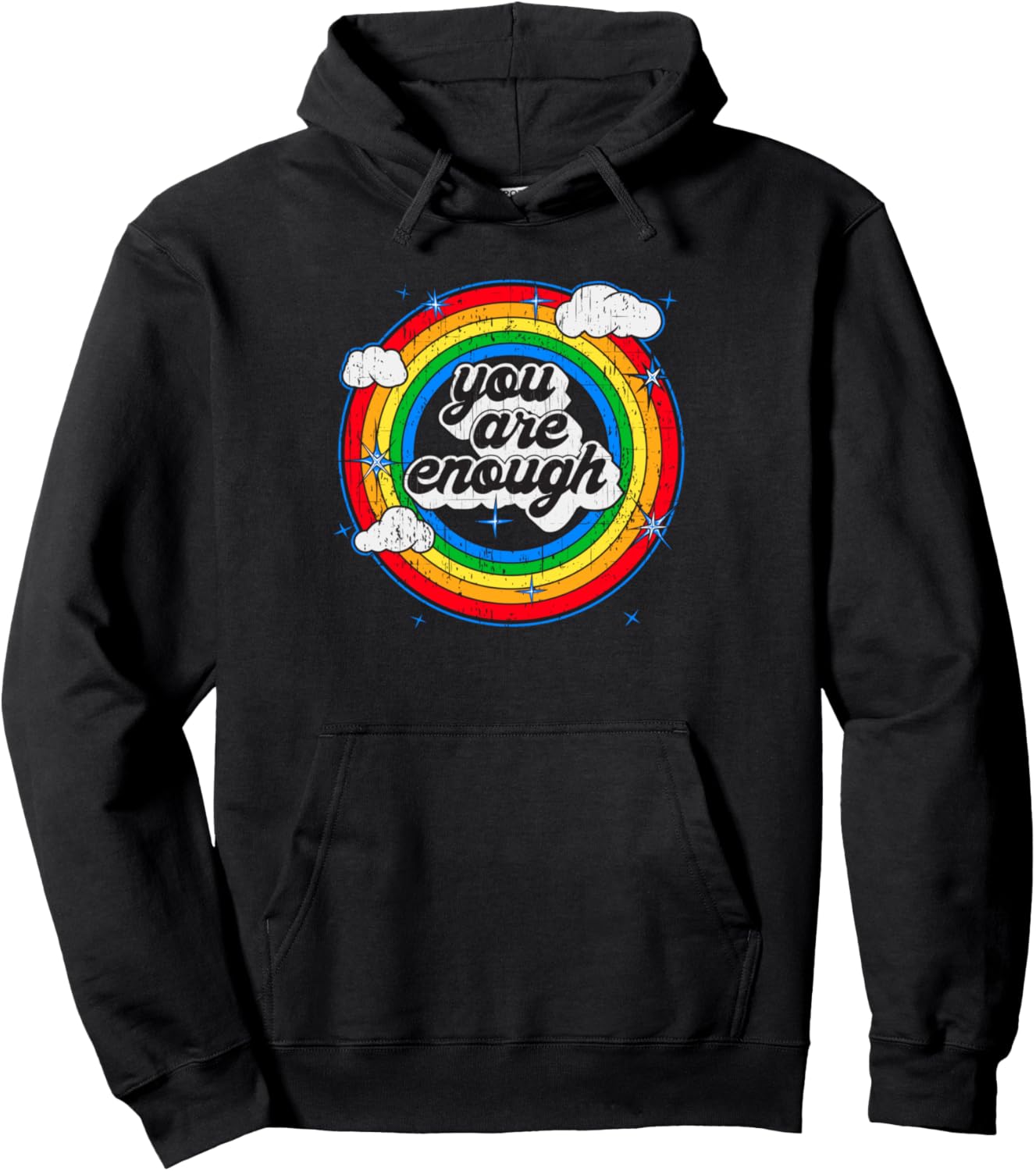 Vintage Rainbow Positivity Pullover