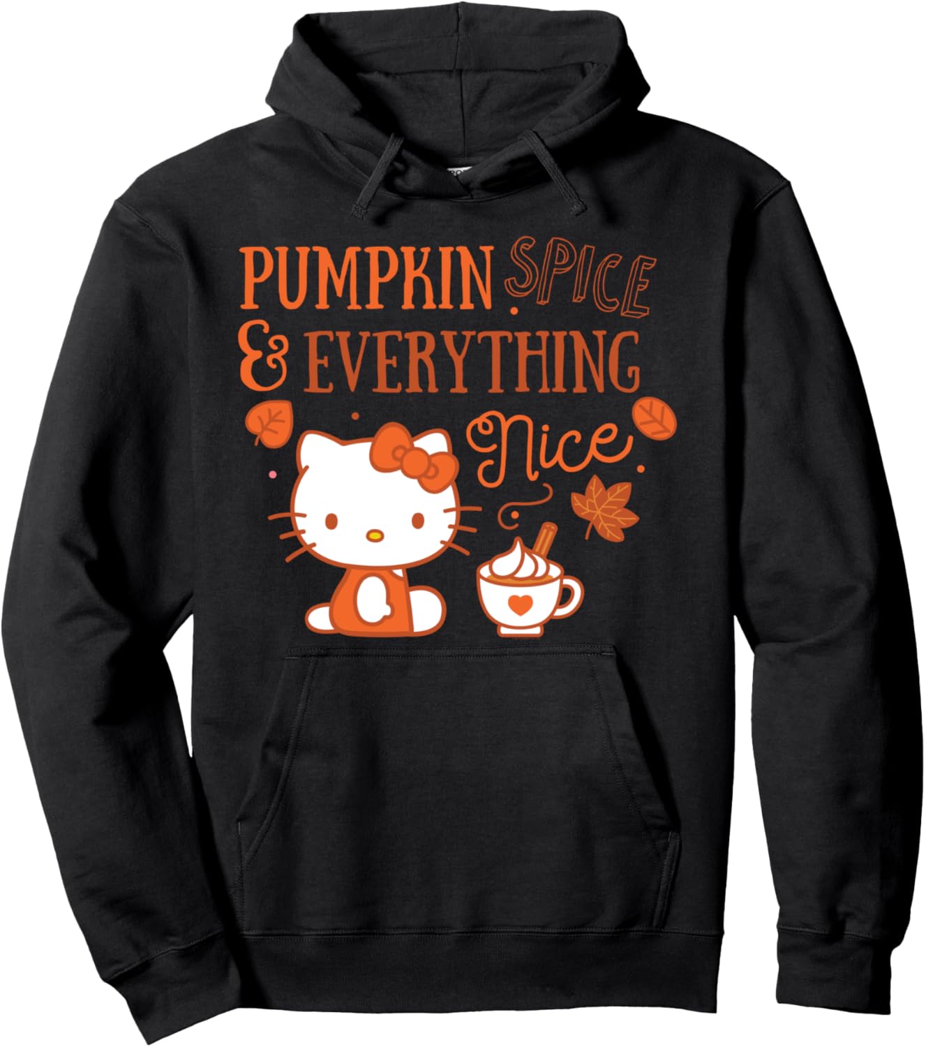 Hello Kitty Pumpkin Spice Pullover Hoodie for Cozy Fall Days