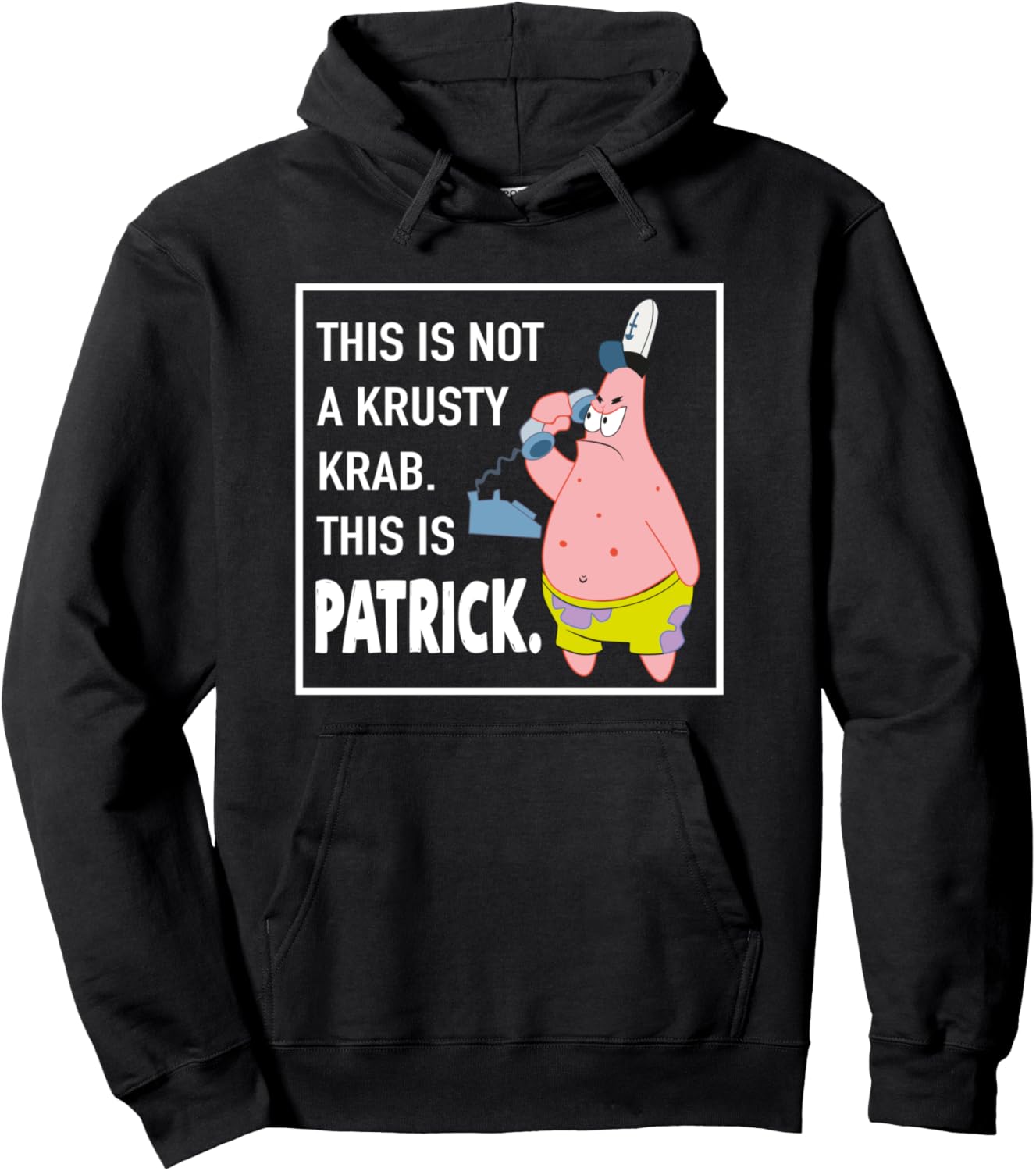 Mademark Patrick Star Hoodie - Not a Krusty Krab Design