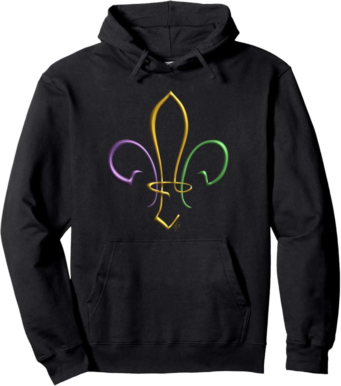 MARDI GRAS FLEUR DE LIS Hoodie by THE FUGITIVE SOUL