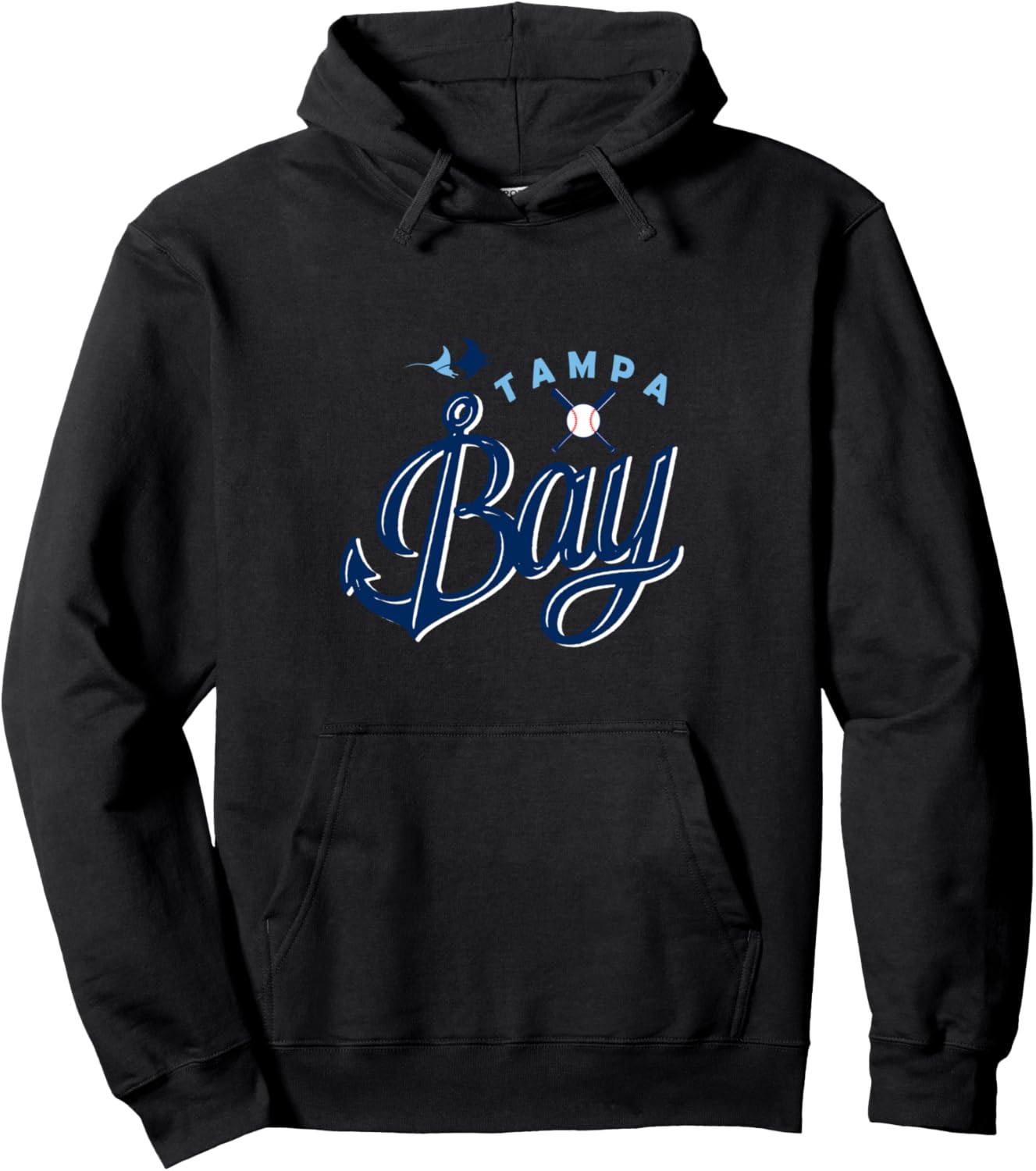 Anchor Print Tampa Bay Hoodie | Vintage Retro Style
