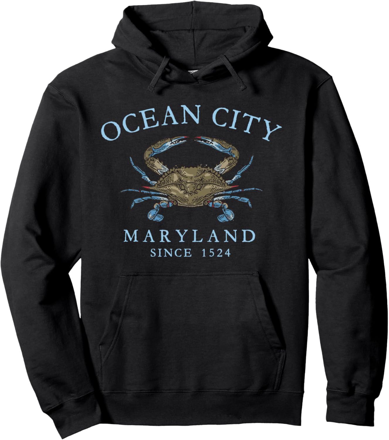 Vintage Ocean City Blue Crab Hoodie