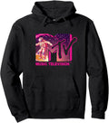 Official MTV Logo Surfing Astronaut Pullover Hoodie - Classic Fit