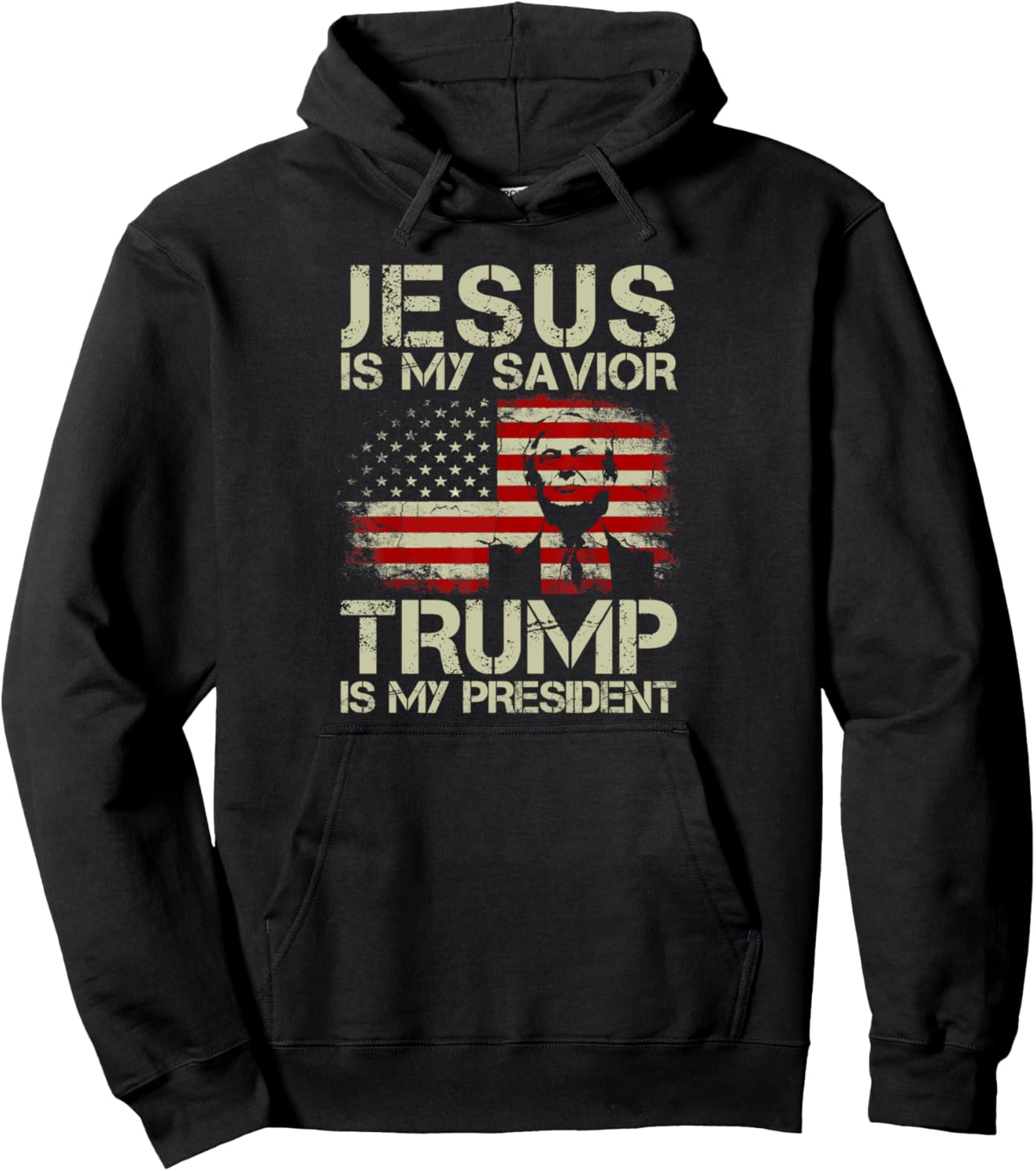 Trump 2024 USA Flag Hoodie - Show Your Support!