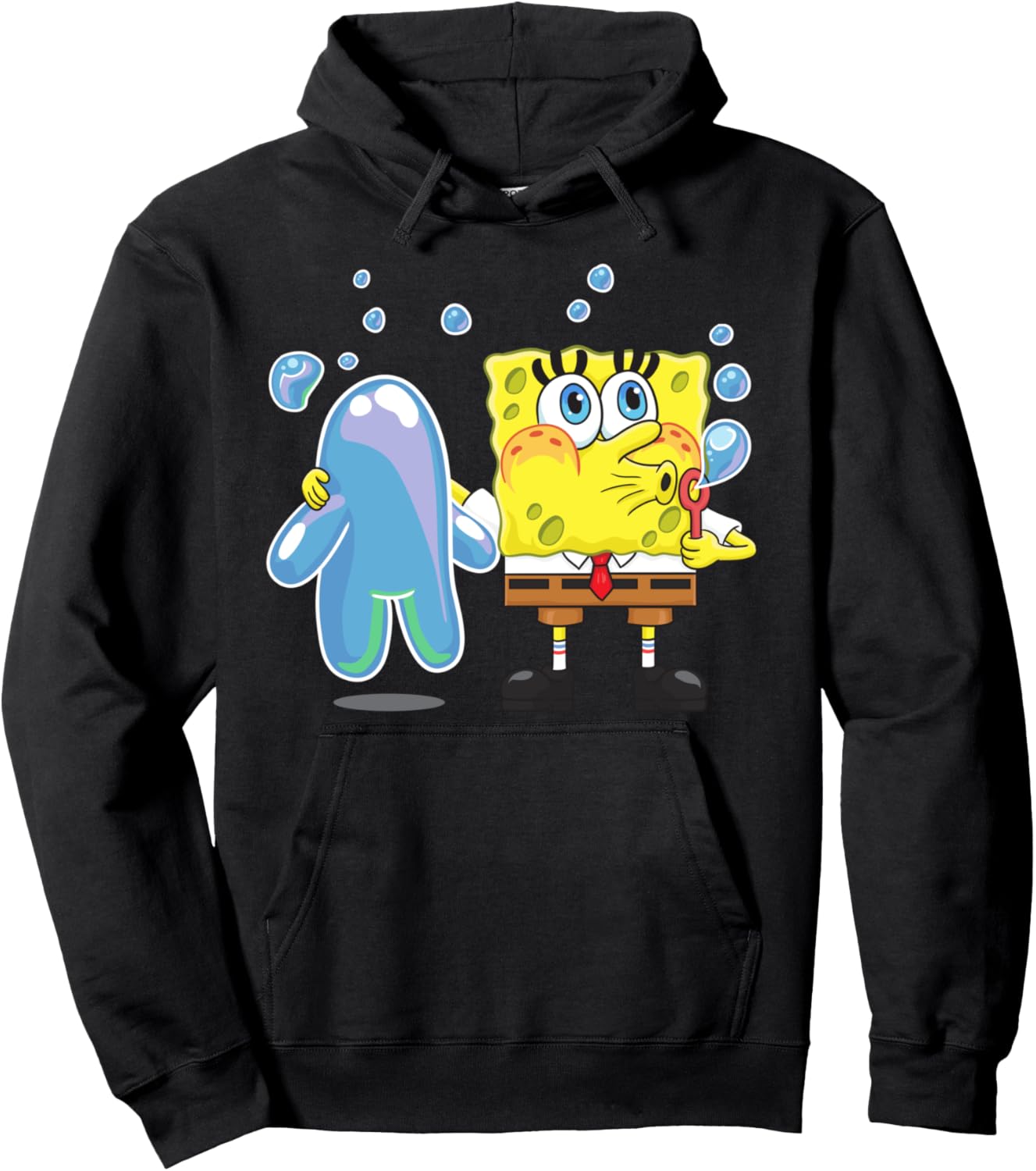 SpongeBob Bubble Technique Pullover Hoodie for Fun Lovers