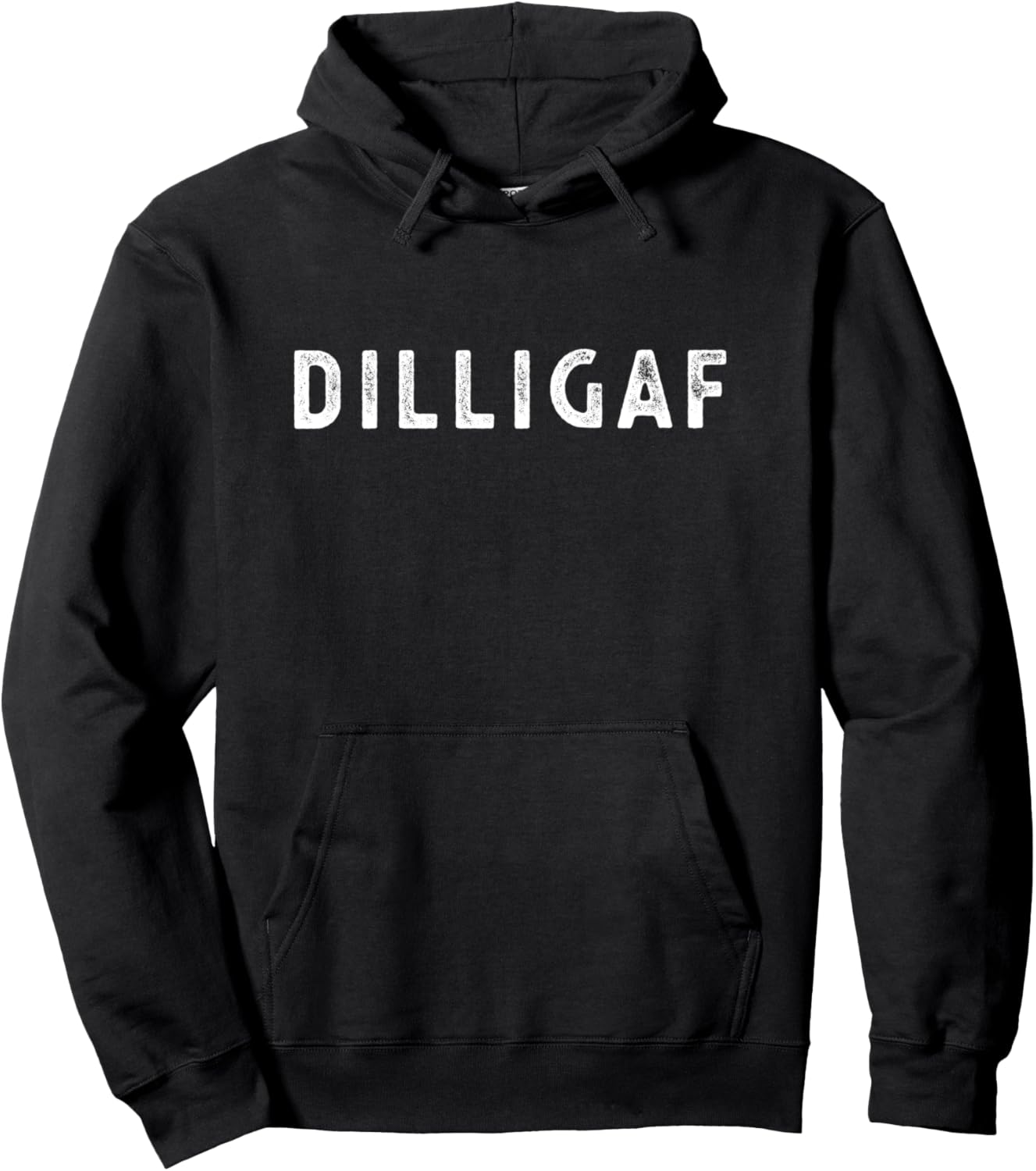 DILLIGAF Funny Sarcastic Hoodie, Adult Gift