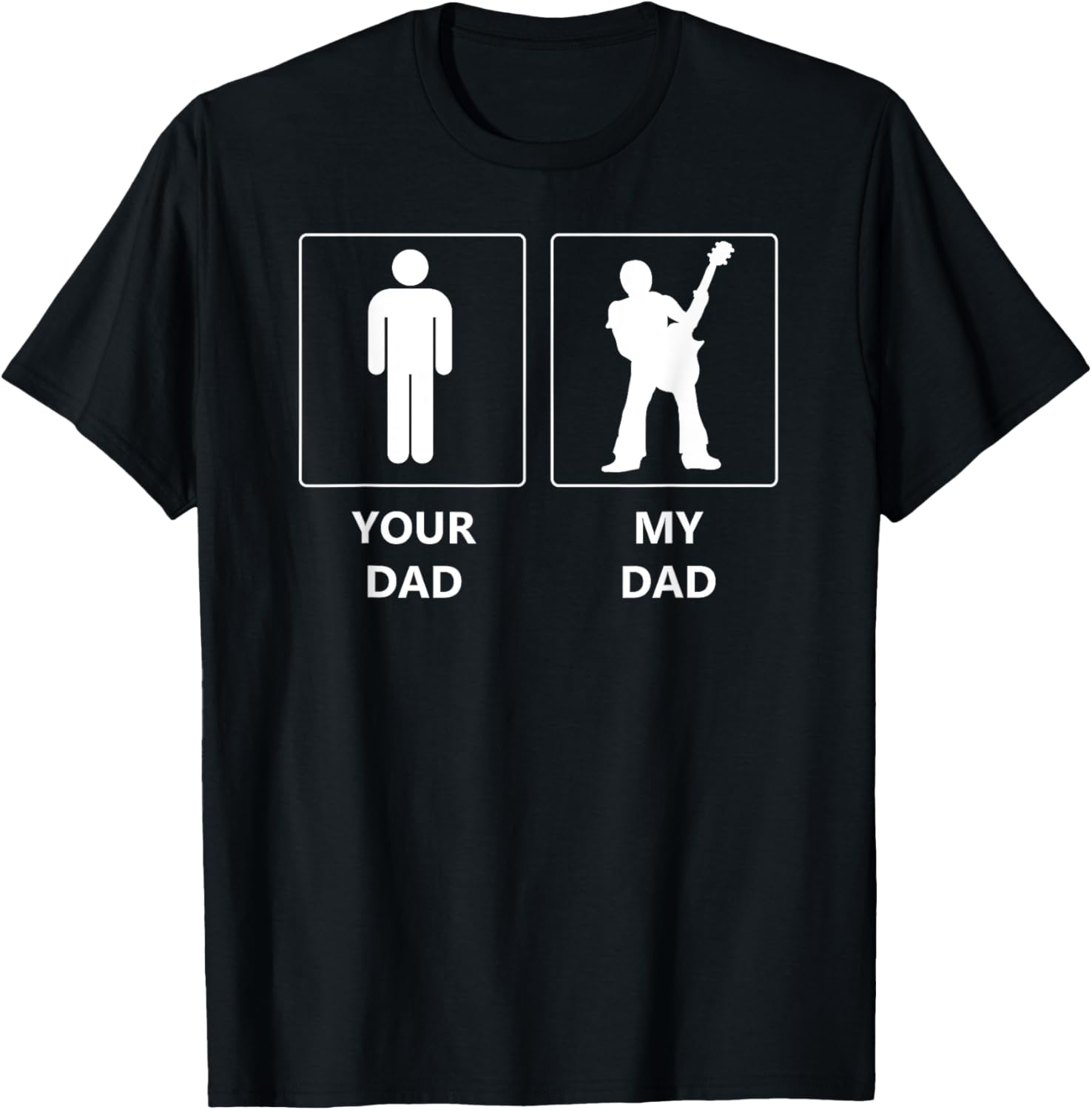 Dad vs Daddy Guitar Acoustic T-Shirt