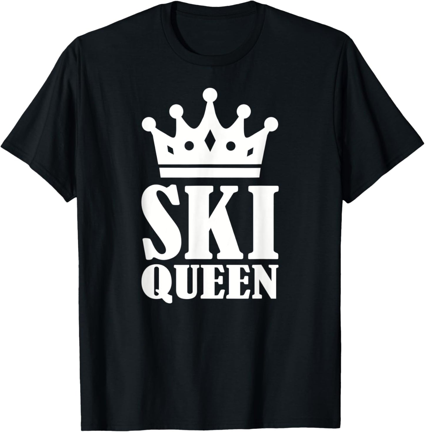 Ski Queen Tee: Gift for Skiing Enthusiasts