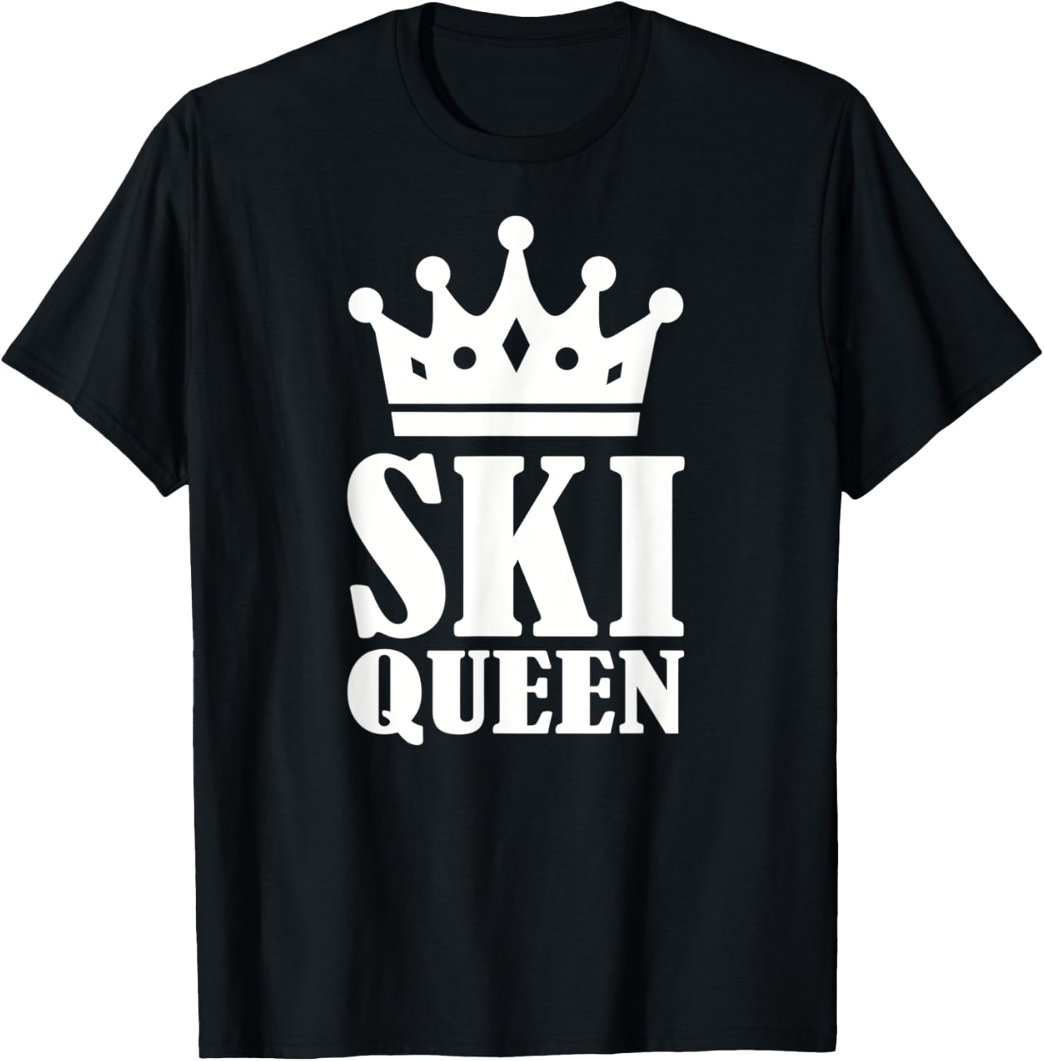Ski Queen Tee: Gift for Skiing Enthusiasts