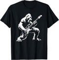 Bigfoot Rocks T-Shirt - Sasquatch Guitar Rock