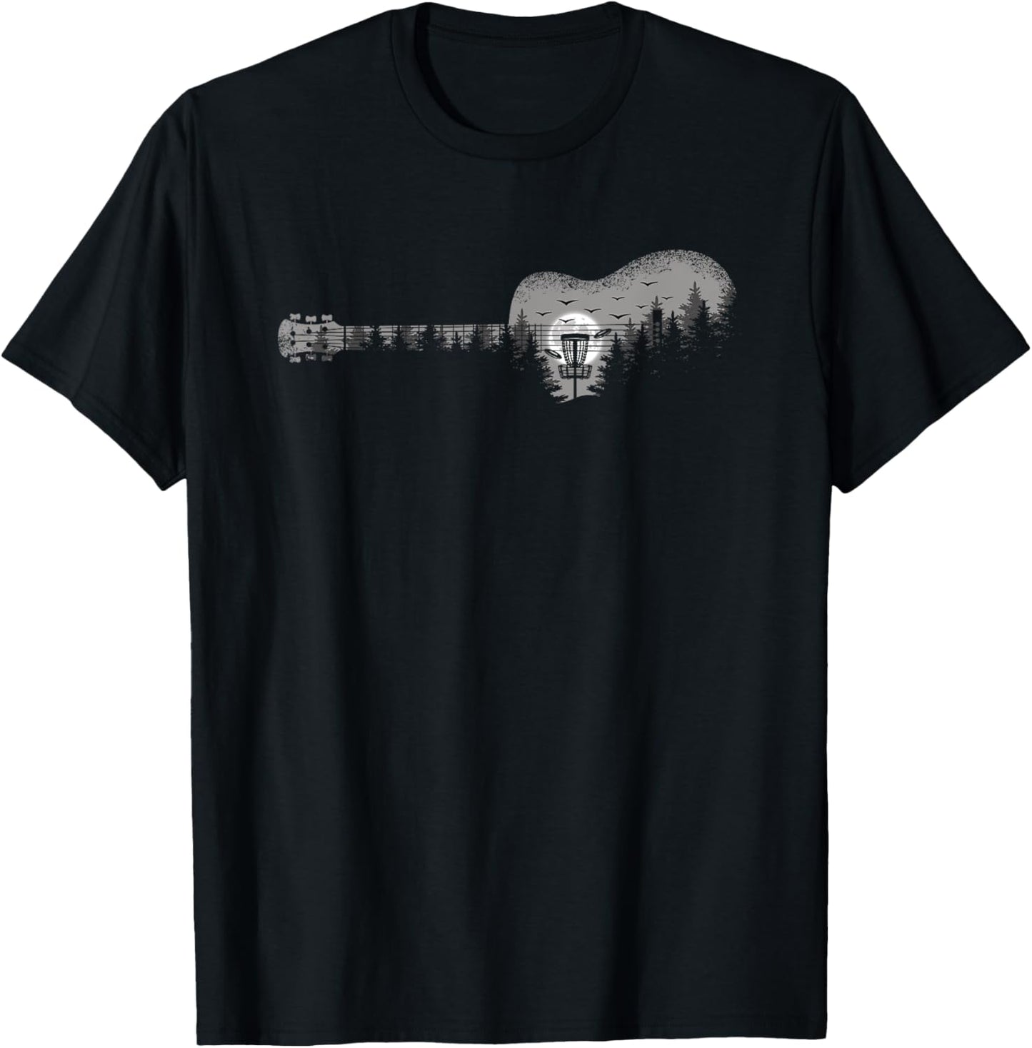 Disc Golf Tee: Funny Tree-Lined Landscape Design