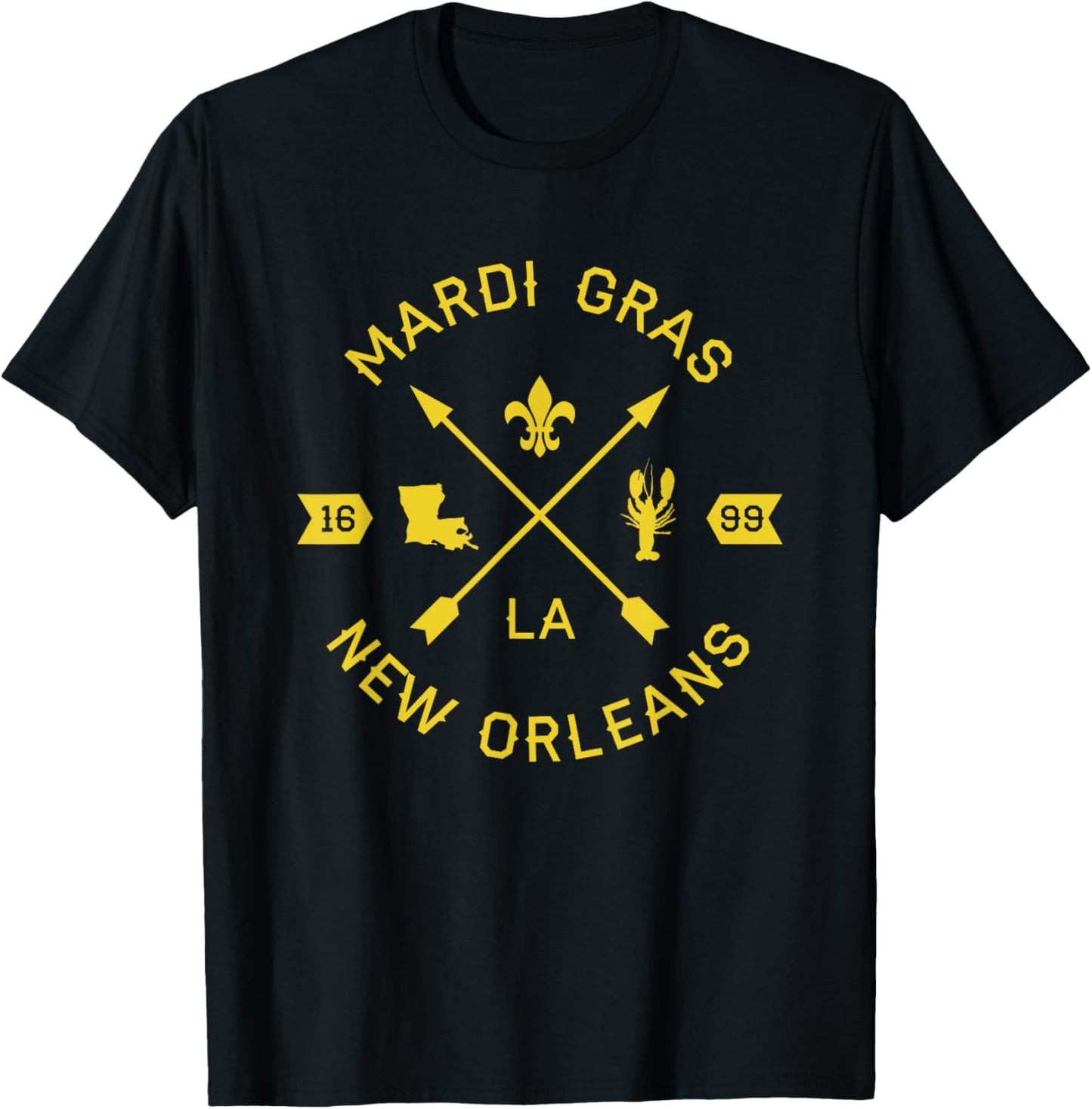 Vintage Crawfish Carnival Tee - Mardi Gras Must-Have!