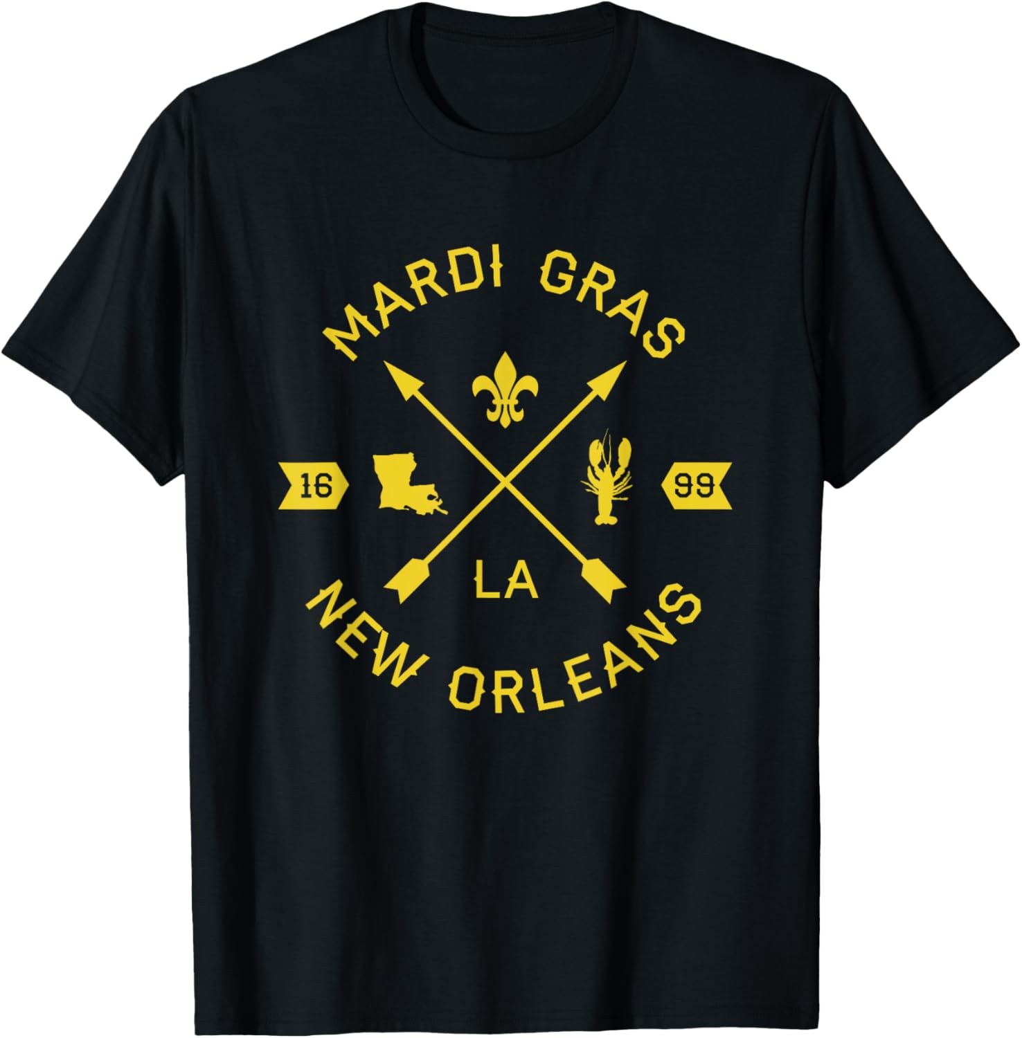 Vintage Crawfish Carnival Tee - Mardi Gras Must-Have!