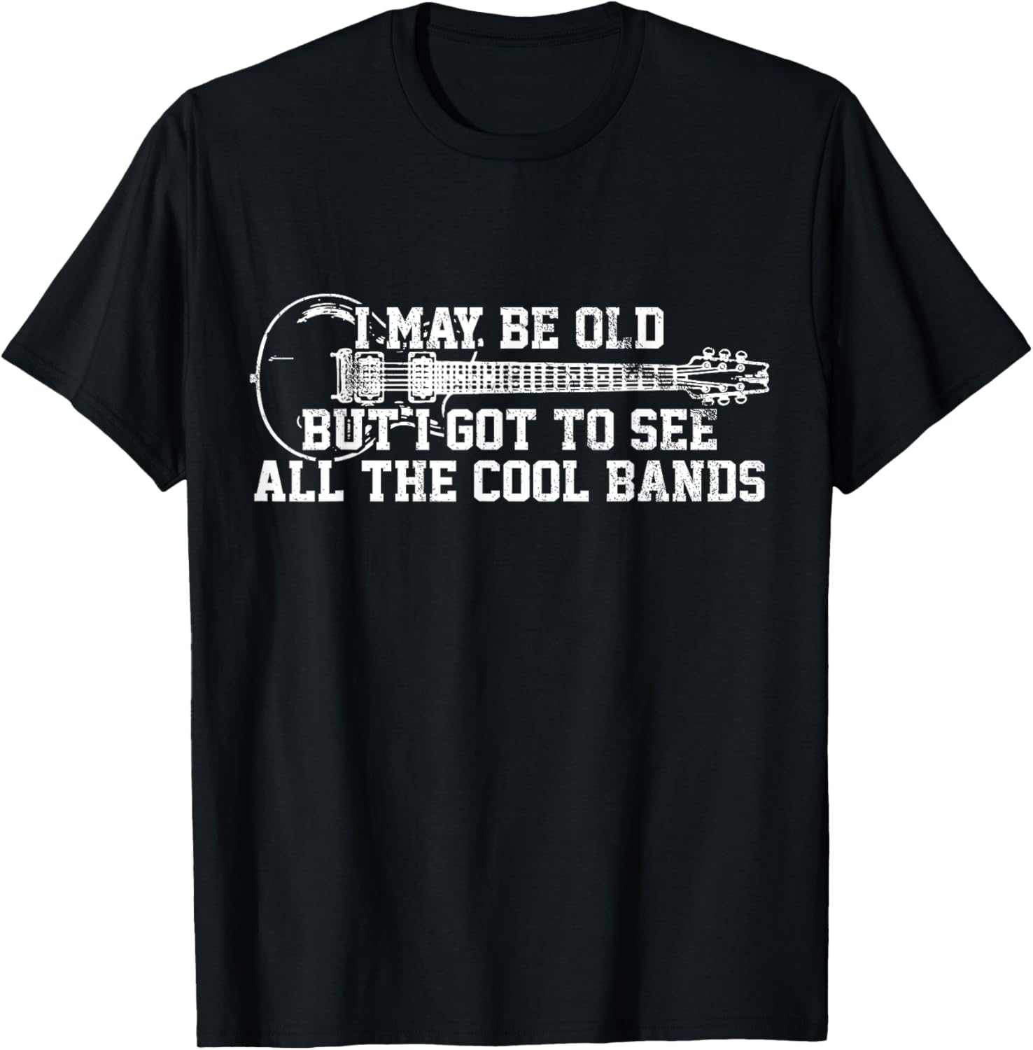 Vintage Rock Band Guitar T-Shirt