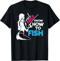 Reel Girls Fish too Fly Fishing Rod Holders T-Shirt - Lightweight