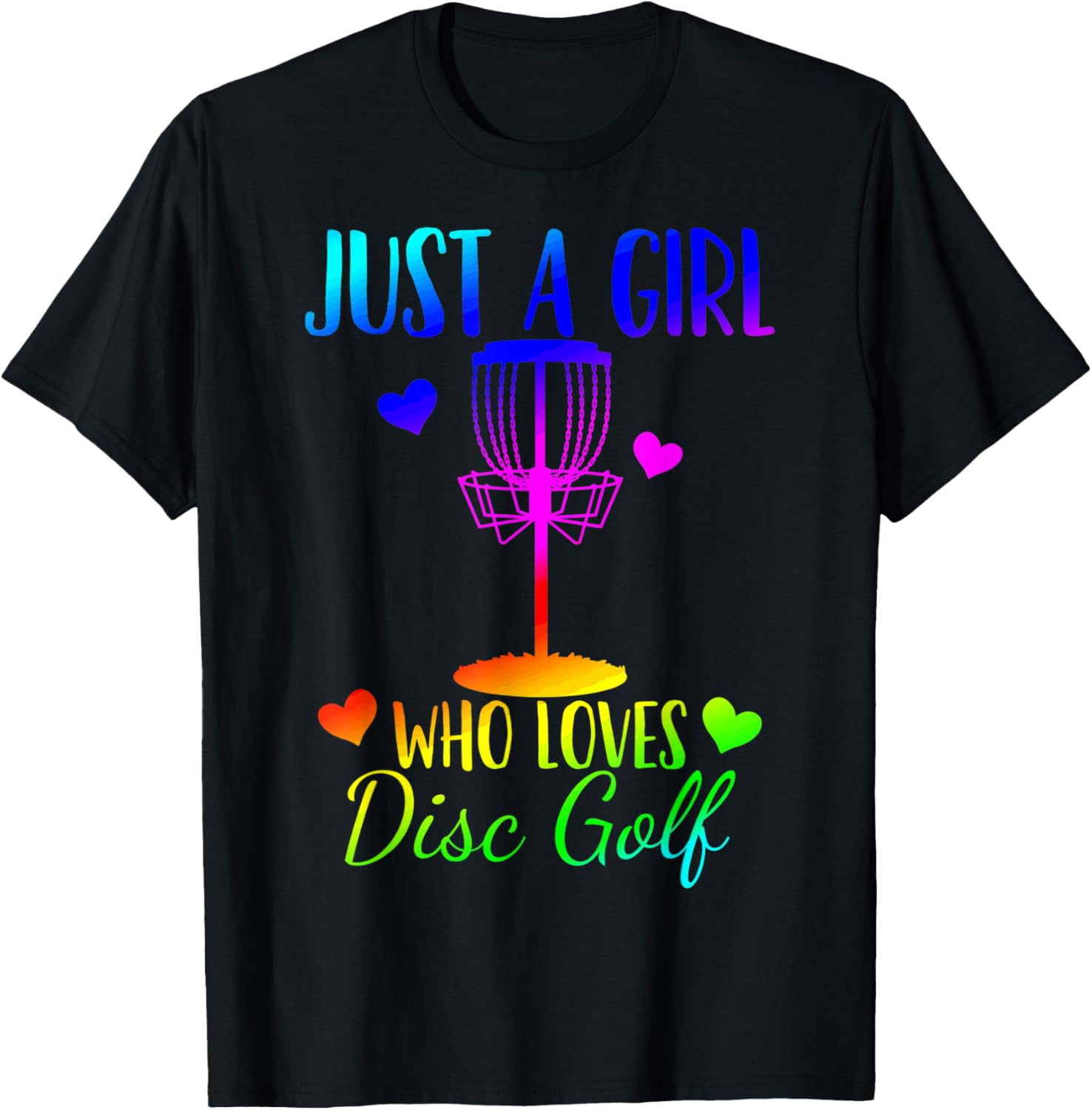 Girl Who Loves Disc Golf Tee