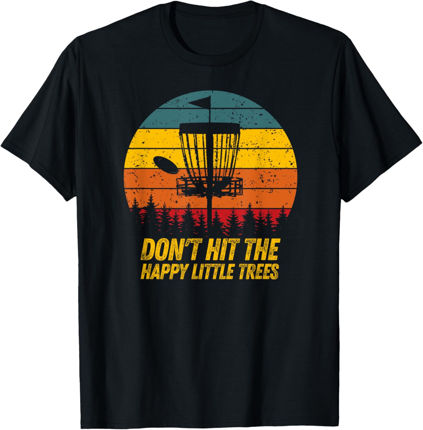 Hilarious Disc Golf Tee: Avoid the Happy Trees!