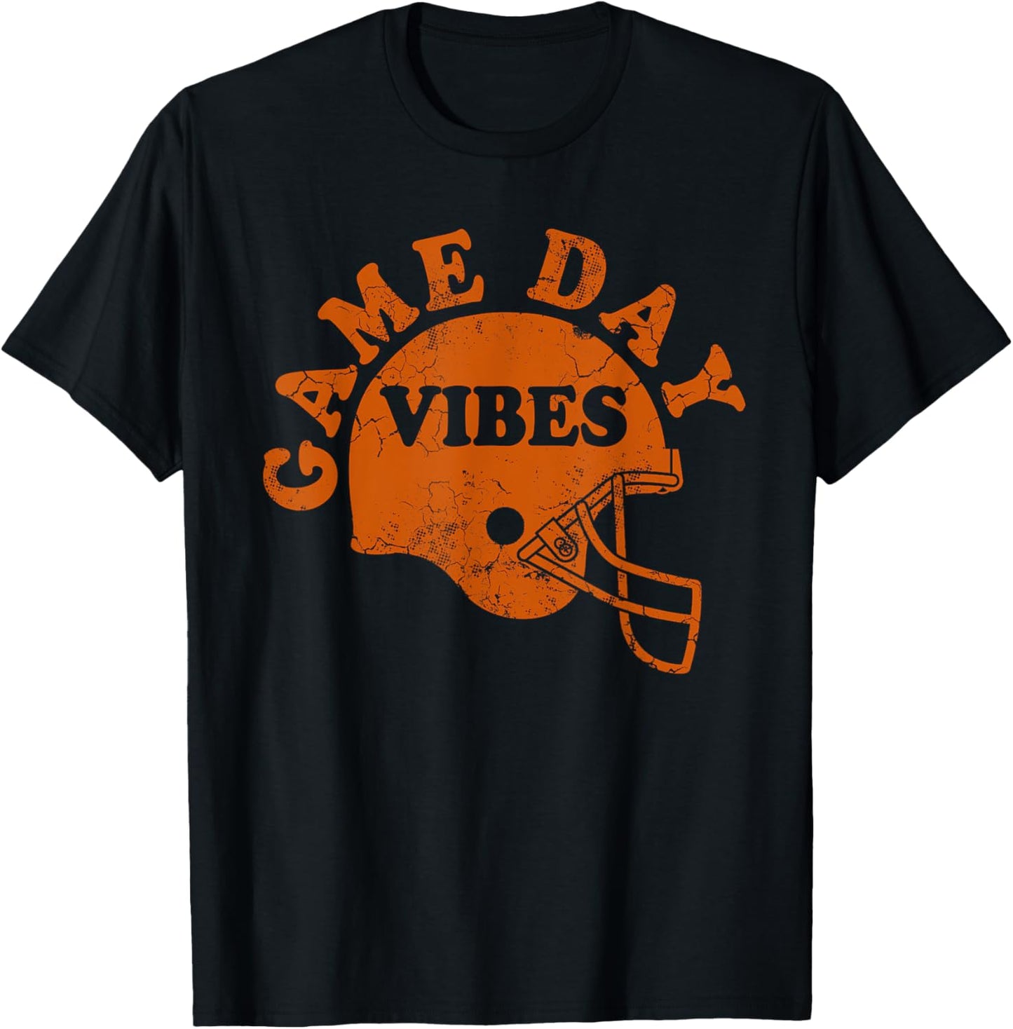 Kick off Game Day in Style with Orange Football Helmet Tee!