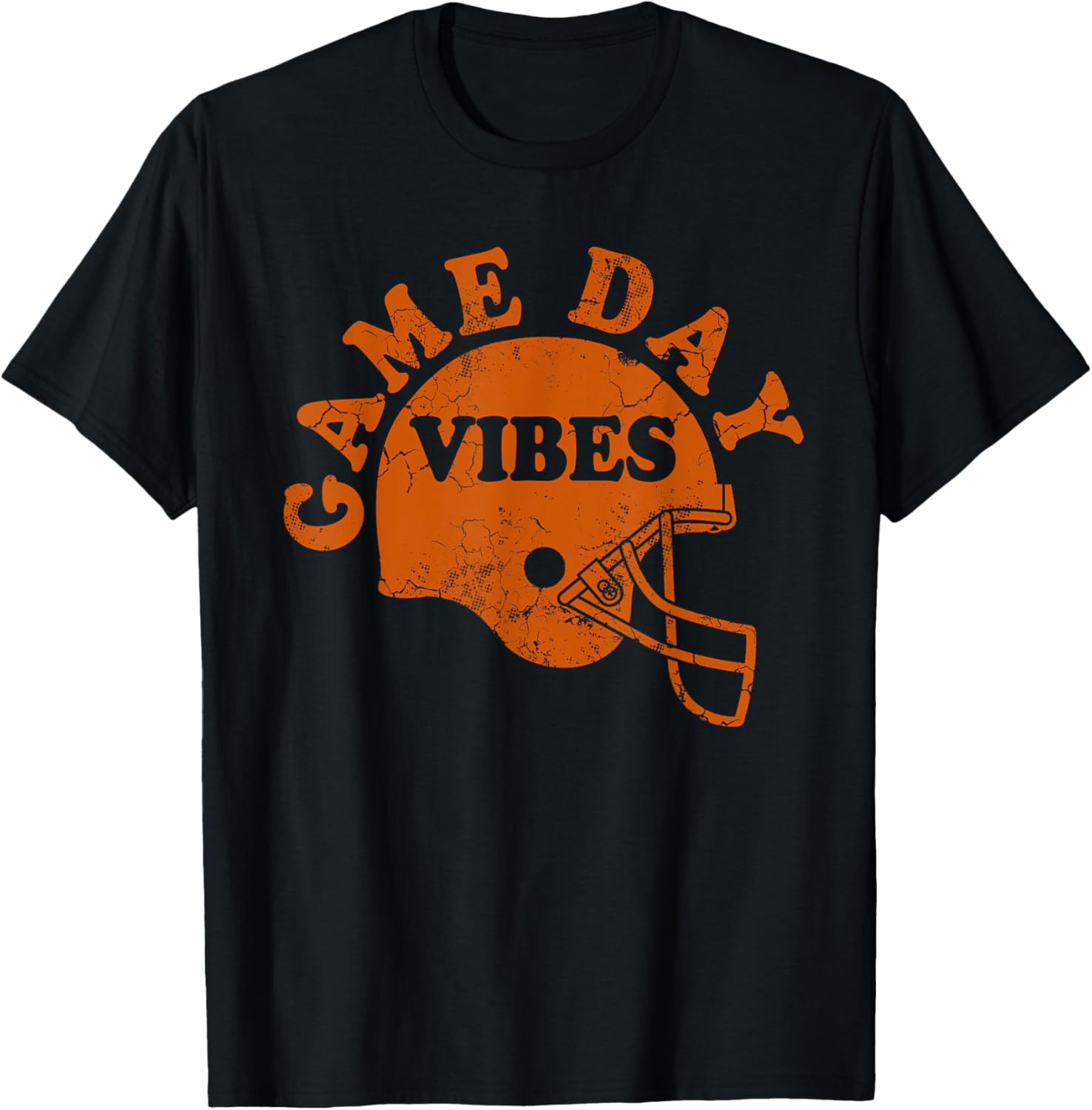 Kick off Game Day in Style with Orange Football Helmet Tee!