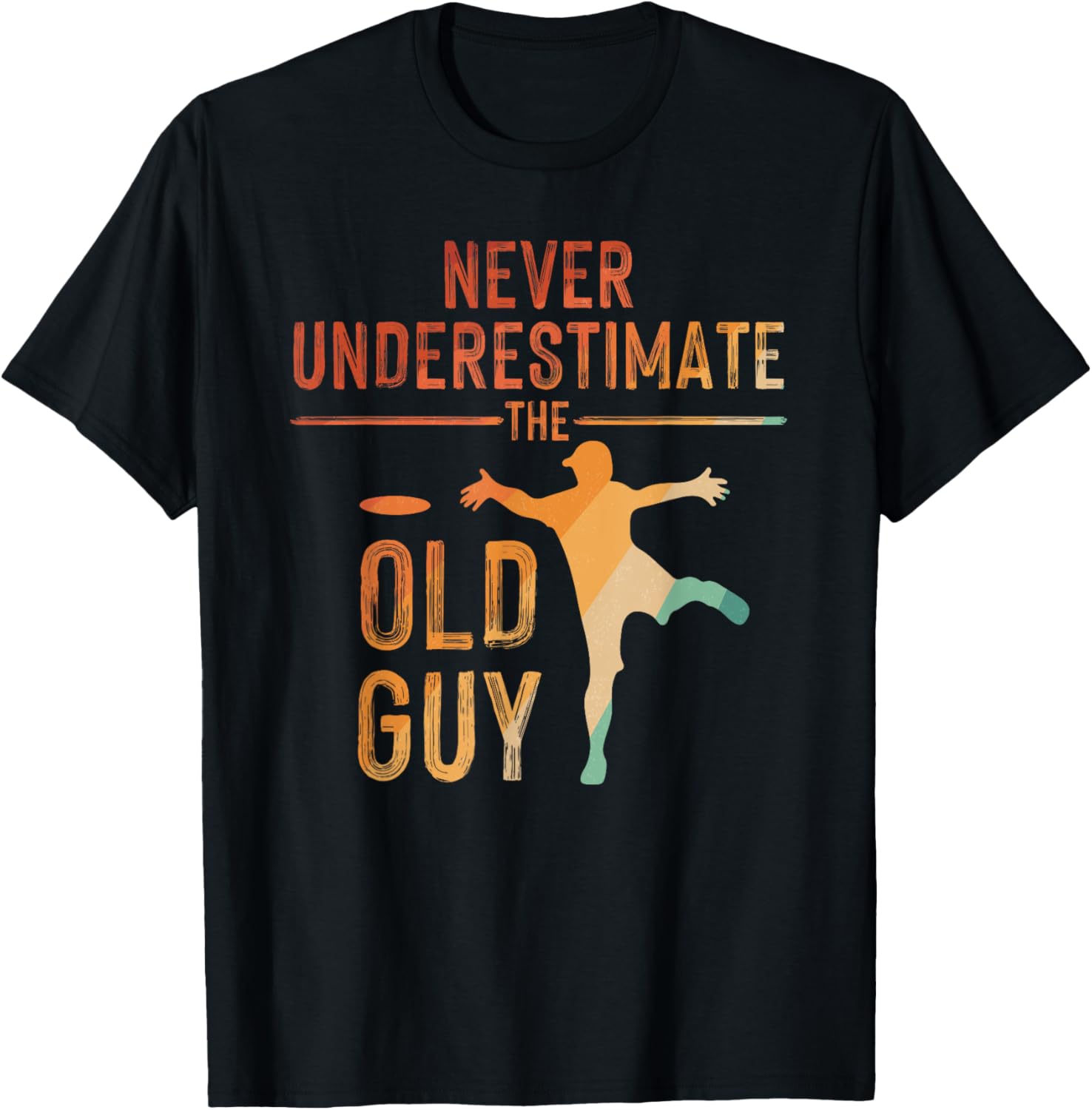 Grandpa's Disc Golfer Tee: Artful Gift for Disc Golfers