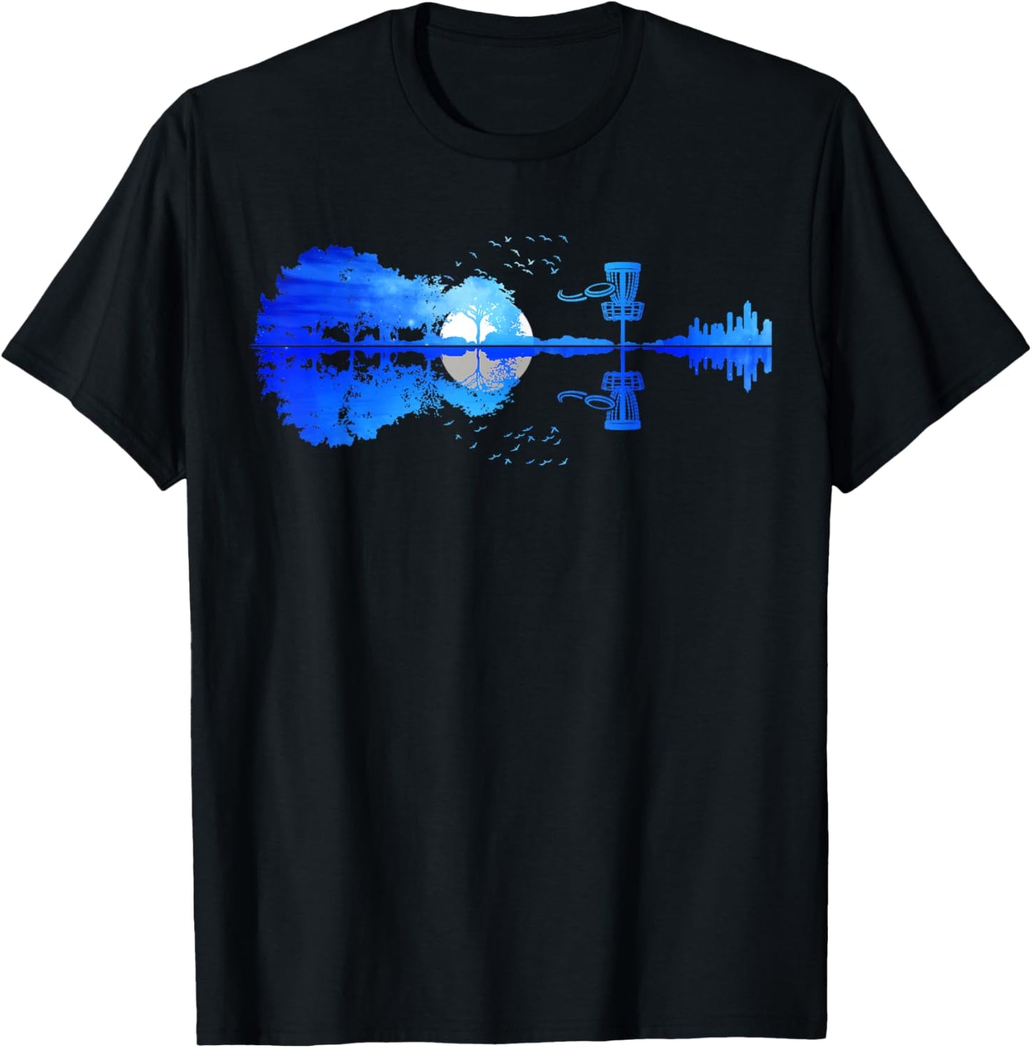 Sunset Golfer Guitar Disc Golf Tee