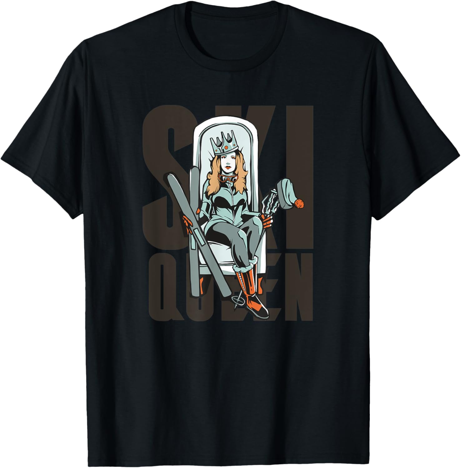 Skiing Princess Tee - Perfect Gift!