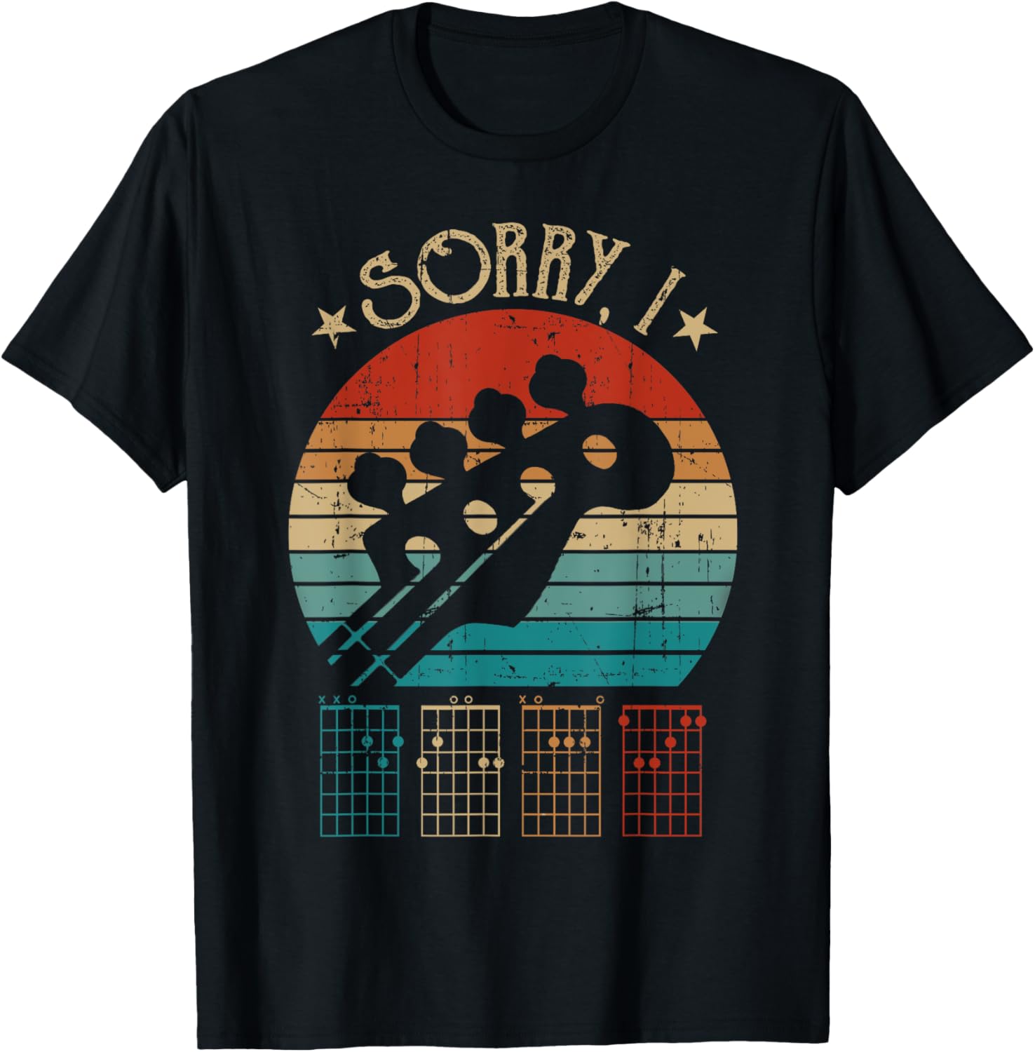 Hidden Guitar Chords Tee for Music Lovers