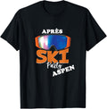 APRES SKI QUEEN Winter Sports Snowboard ASPEN Mountain Party T-Shirt