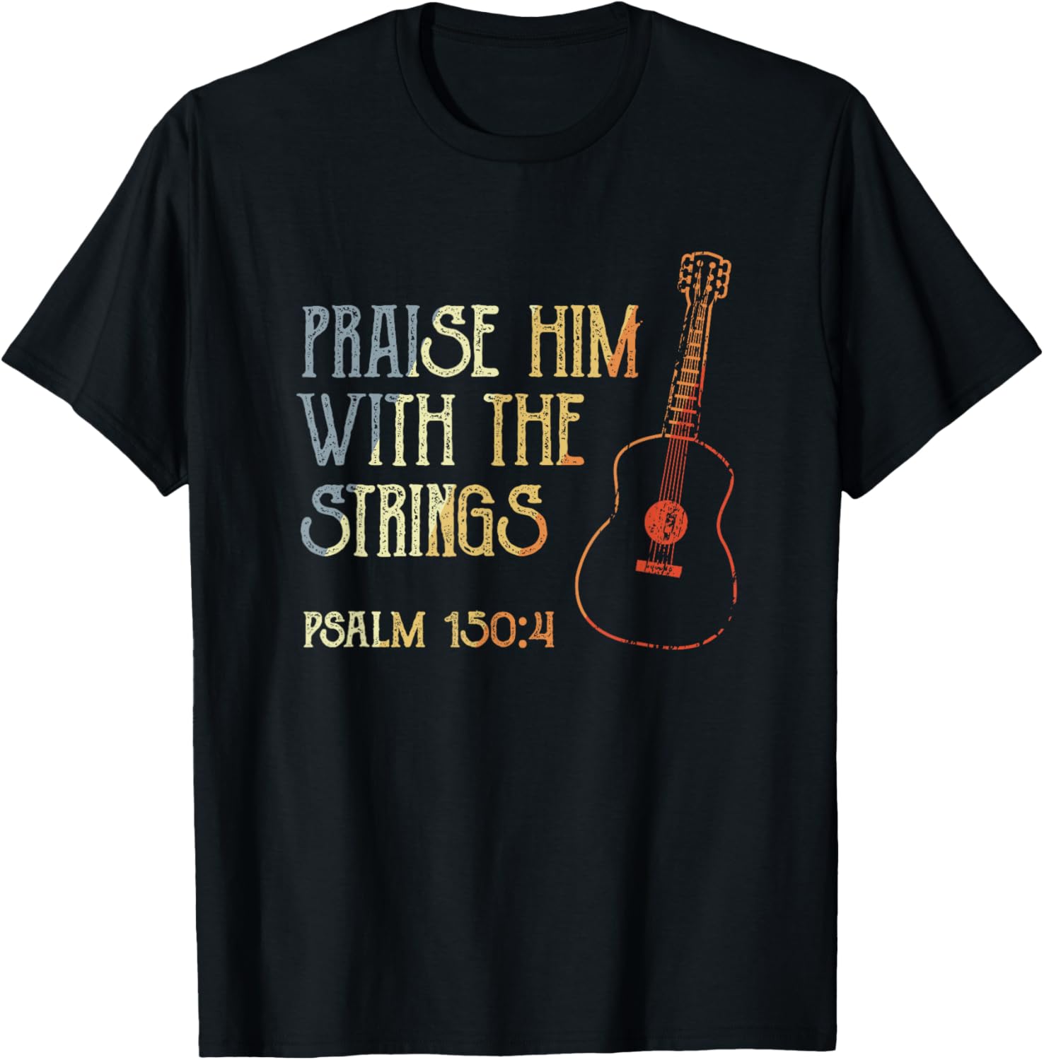 Bible Verse Christian Music Guitarist Tee