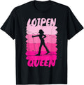 Loipen Queen Cross-Country Skiing T-Shirt - Retro Winter Tee