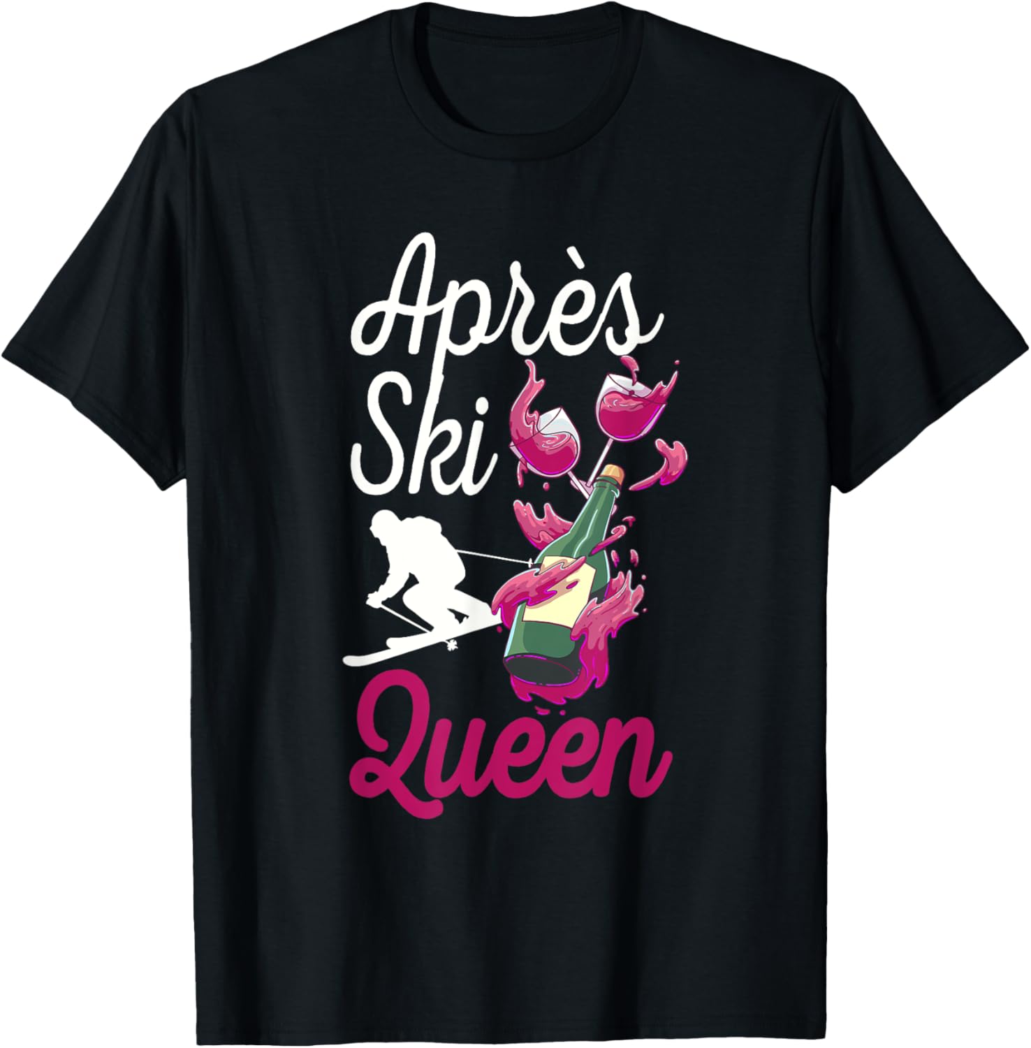 Wine Queen Ski Tee - Apres Ski Must-Have!