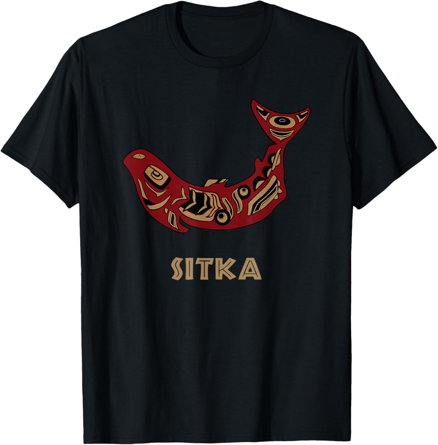 Sitka Native American Salmon Fishermen Tee
