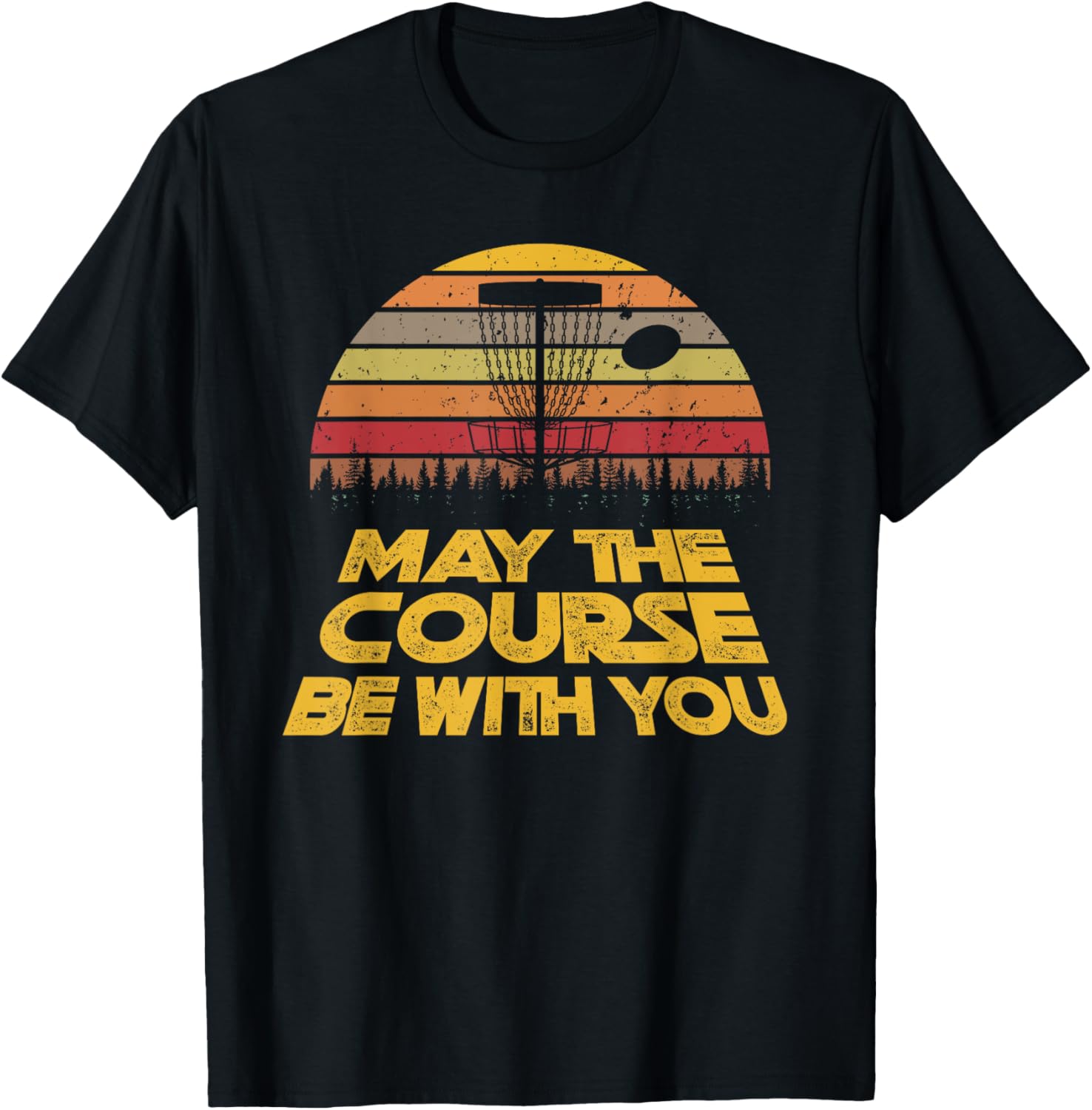 Vintage Disc Golf Tee - May The Course Be With You!