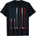 American Flag Golf Club Tee - Patriotic Men's Gift