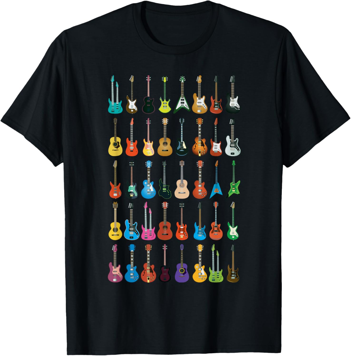 Music Lover Funny Gift T-Shirt - Unique Guitar Designs