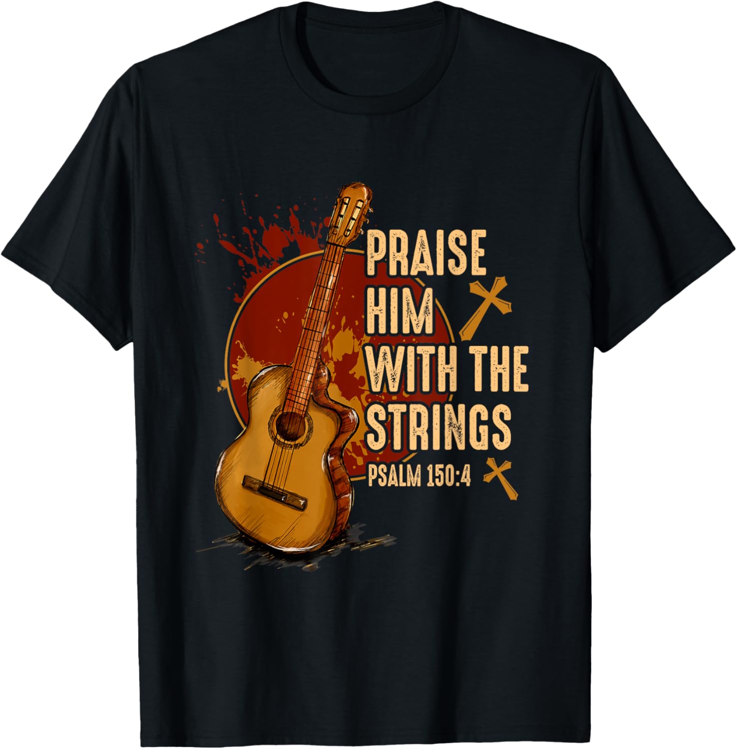 Praise Him with Jesus Guitar Tee