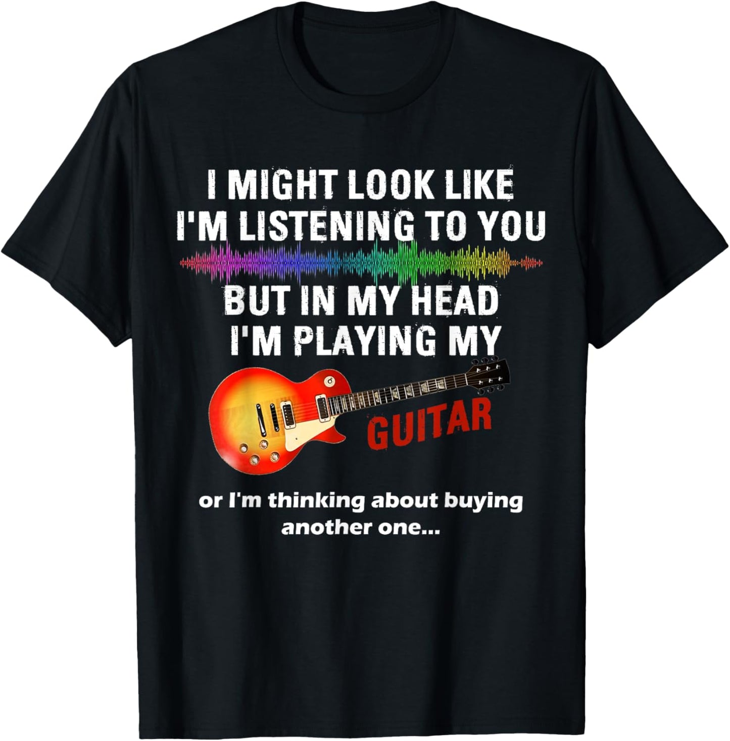 Musically Mindful Guitar Tee for Rocking Gifts!