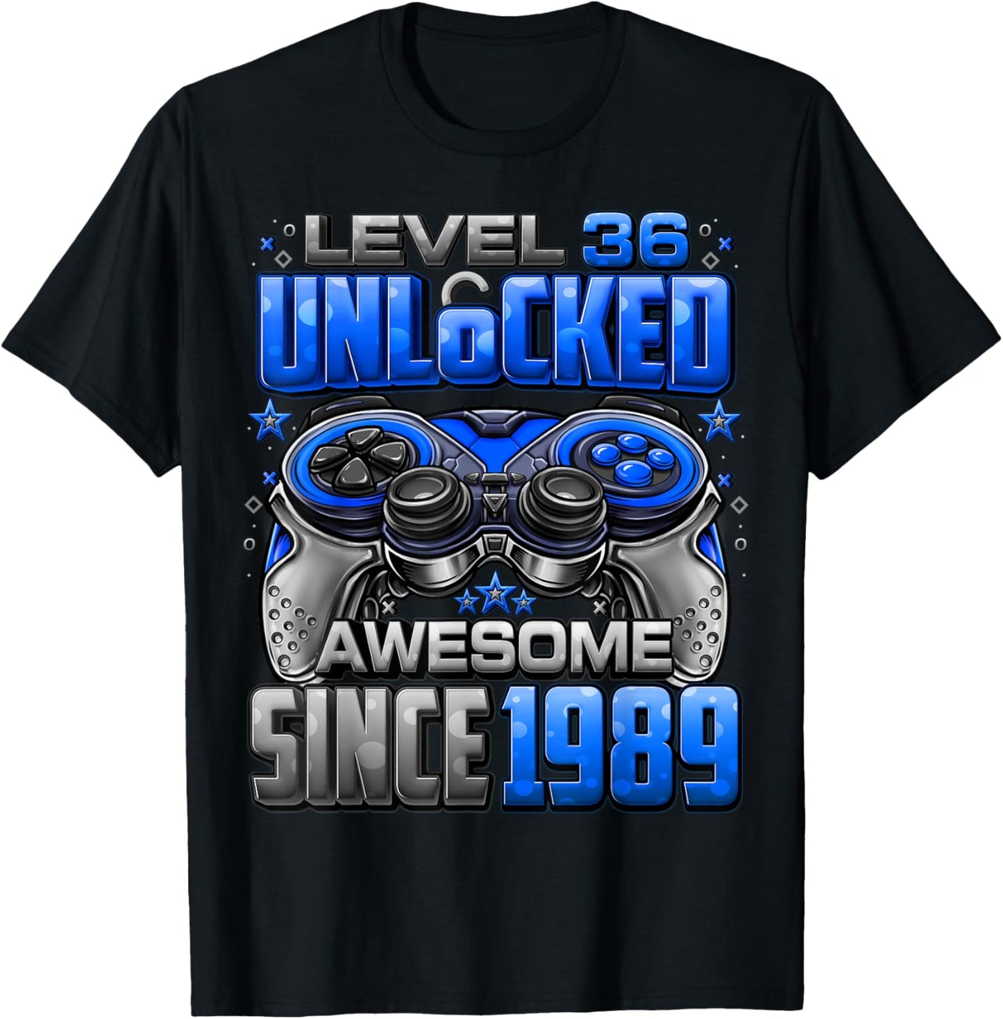 Level Up Your Style with 36th Birthday Gaming Tee! 