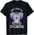 Gamer Shirt Teen Boys Girls Gift Can't Hear You I'm Gaming T-Shirt