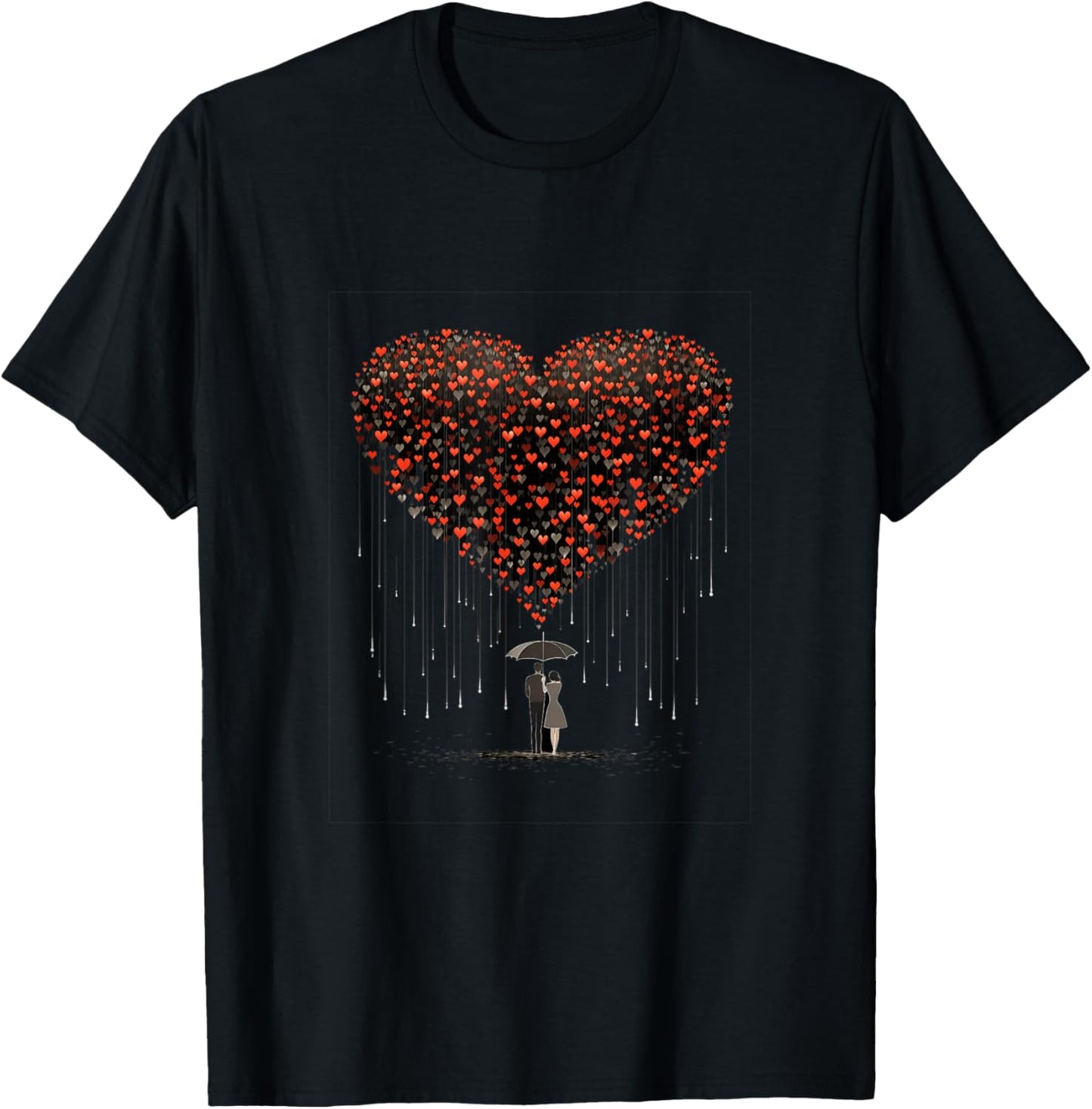 Romantic Couples Matching Tee Set - Valentine's Day Love 
