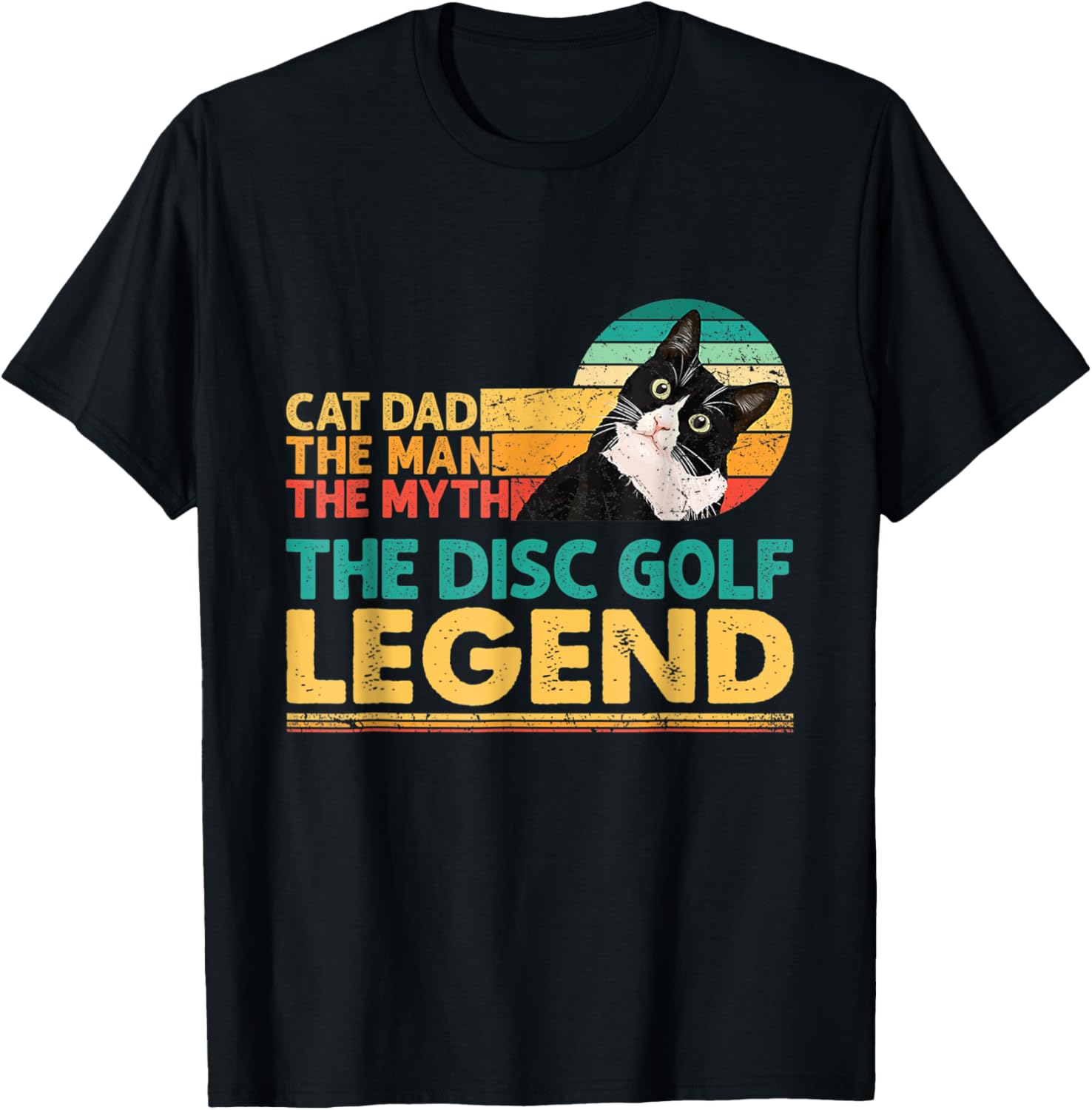 Legendary Disc Golf Cat Dad Tee