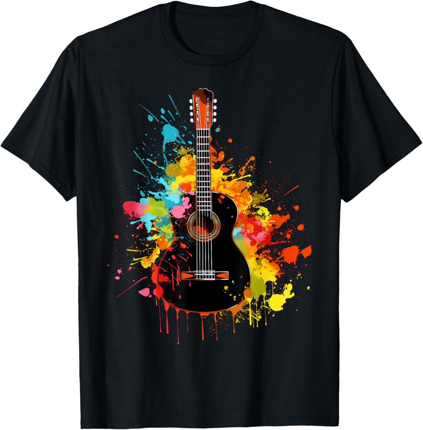 Play in Style: Acoustic Guitar T-Shirt for All!