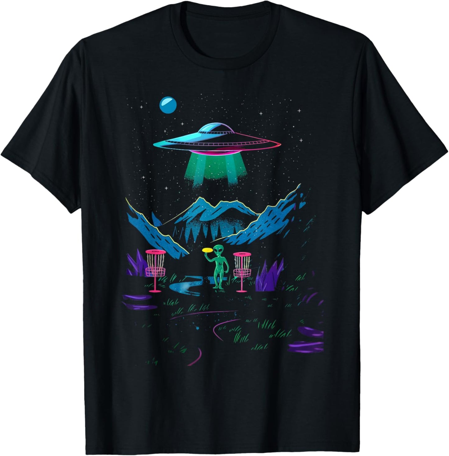Alien Disc Golfer Tee for Cool Players