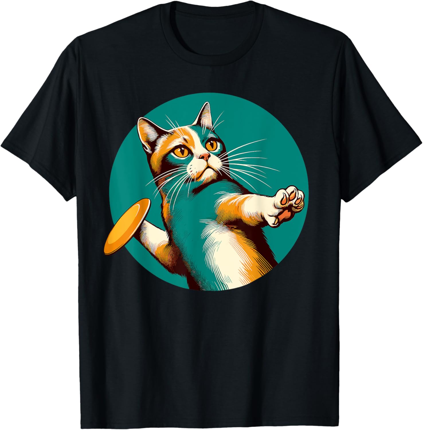 Feline Disc Golf Champion Tee
