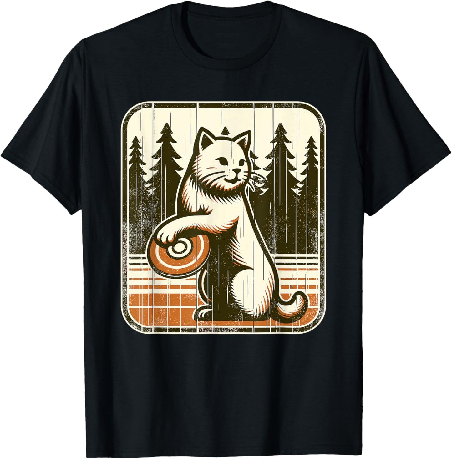 Feline Disc Golfer Tee - Perfect Gift!