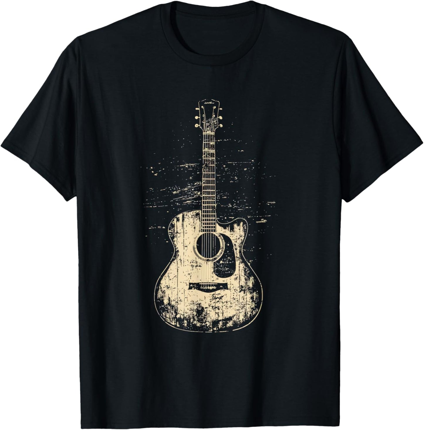 Vintage Rock Graphic Tee for Guitar Fans