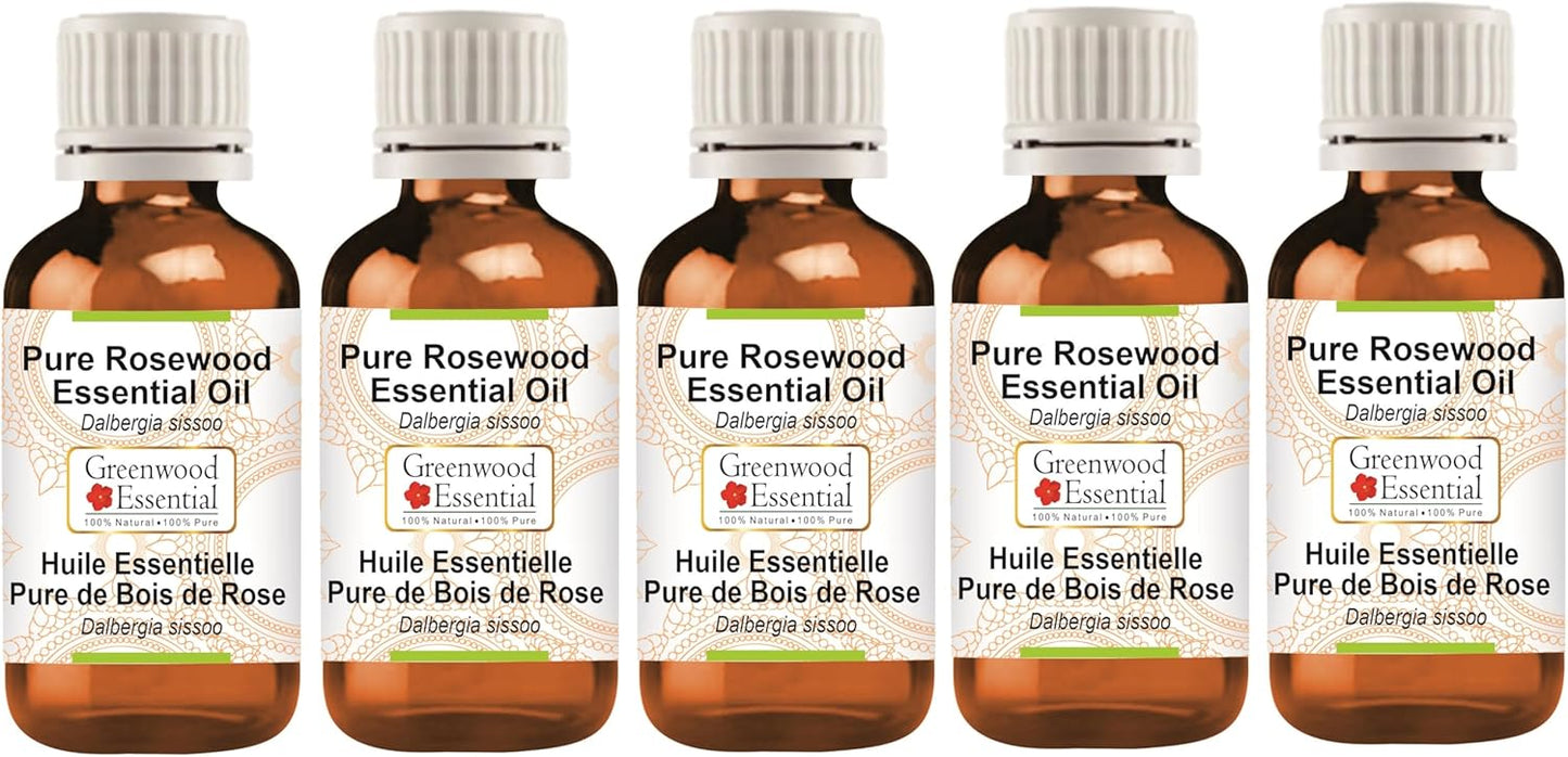 Pure Rosewood Essential Oil for Skin and Hair Care - 100ml Pack
