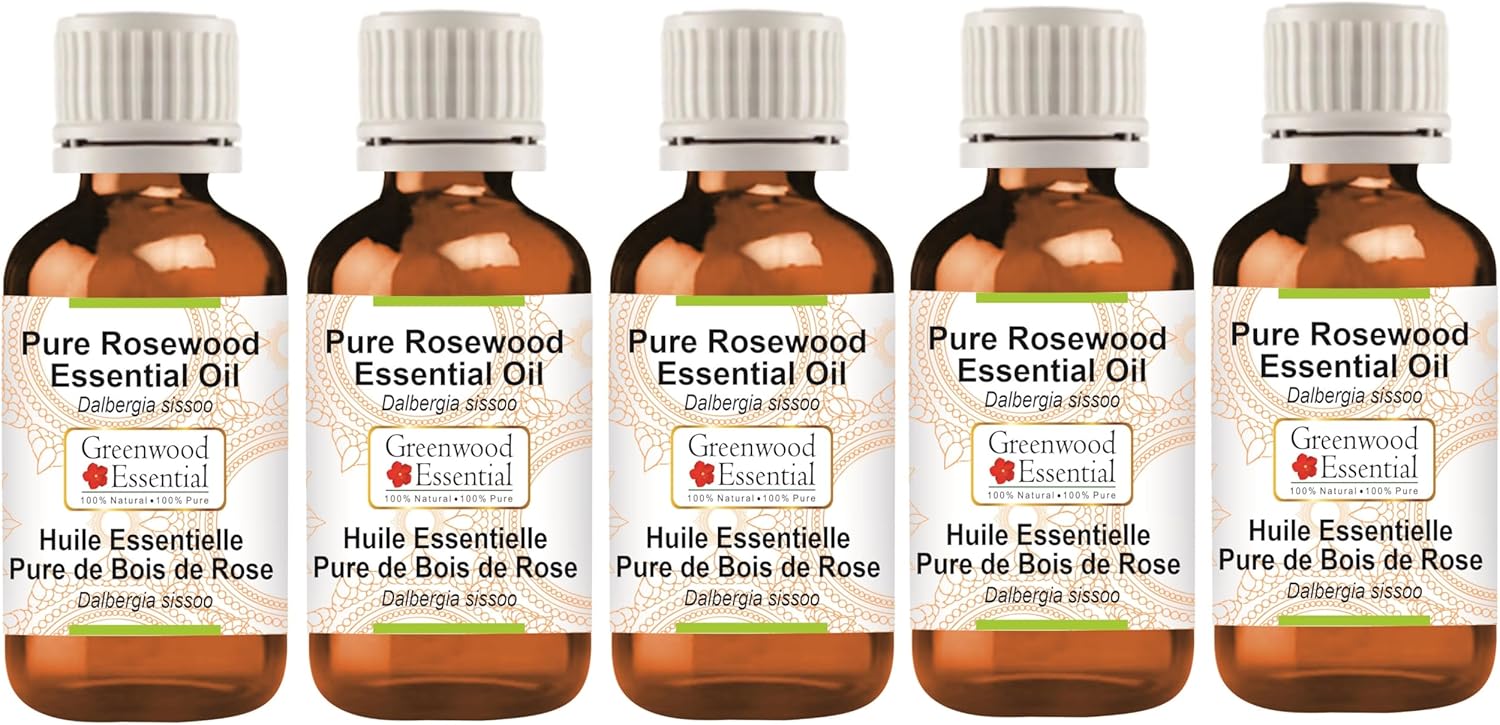 Pure Rosewood Essential Oil for Skin and Hair Care - 100ml Pack